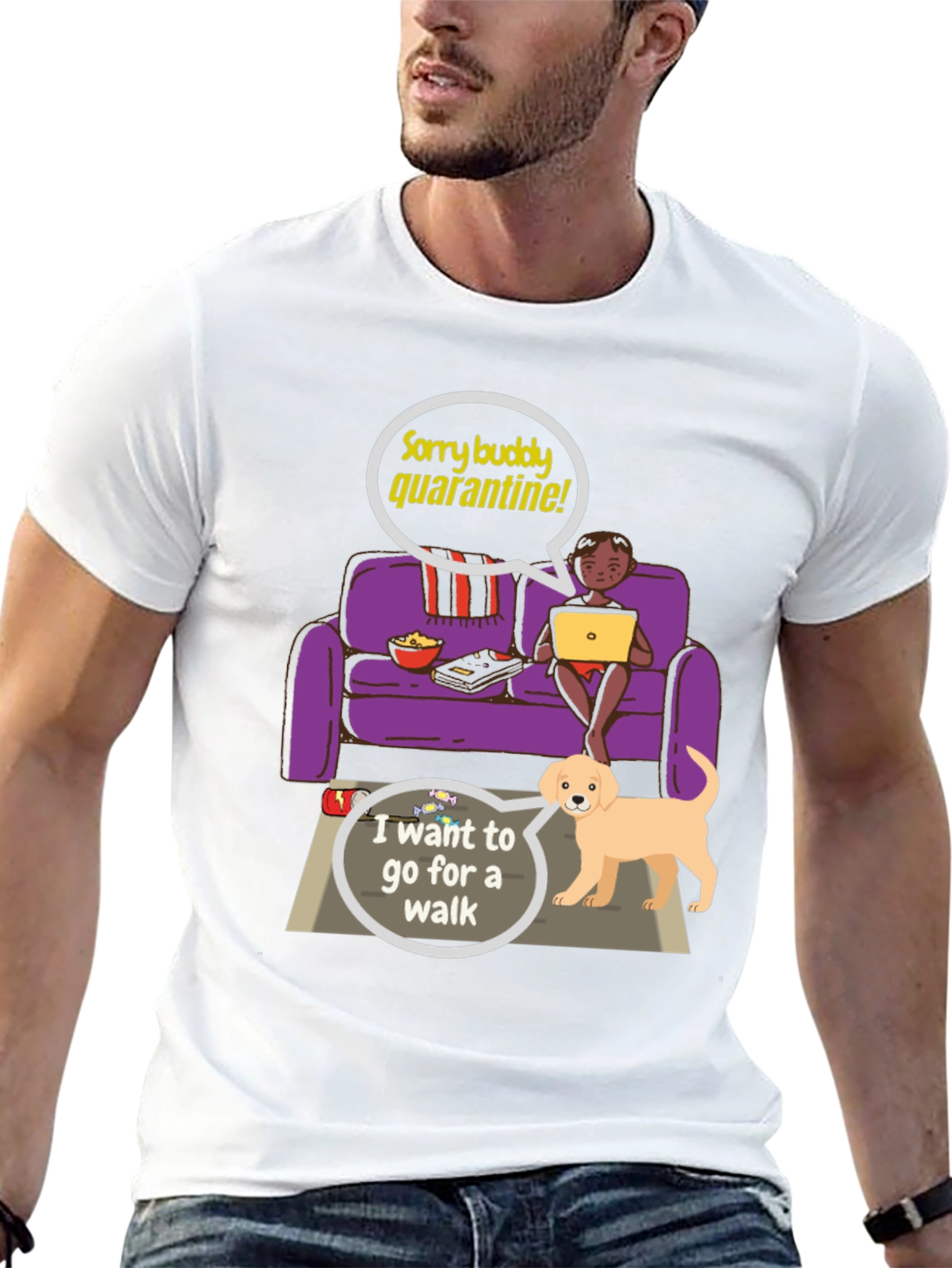 Quarantine Buddy Graphic T-Shirt
