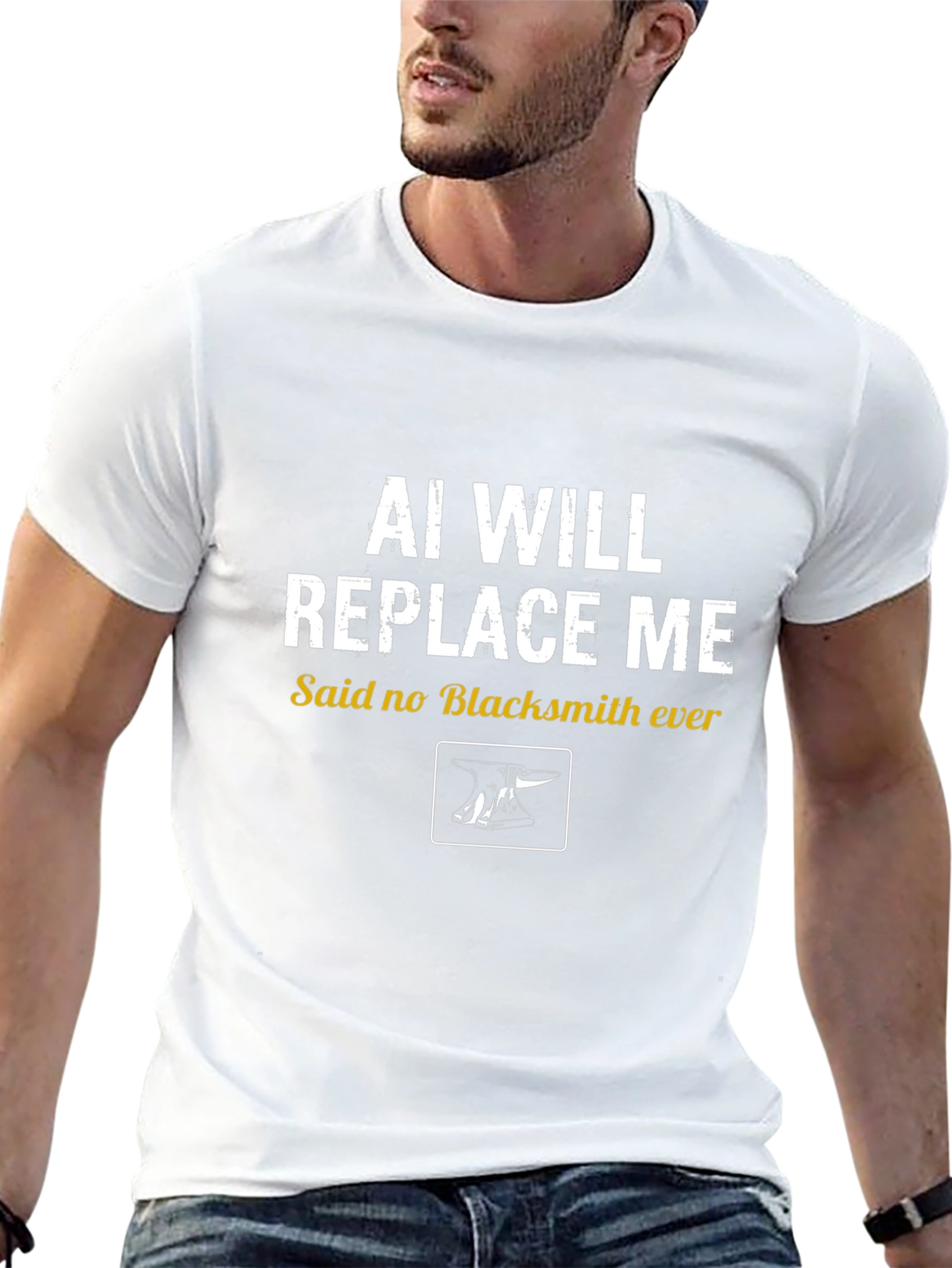 AI Will Replace Me? Blacksmith T-Shirt