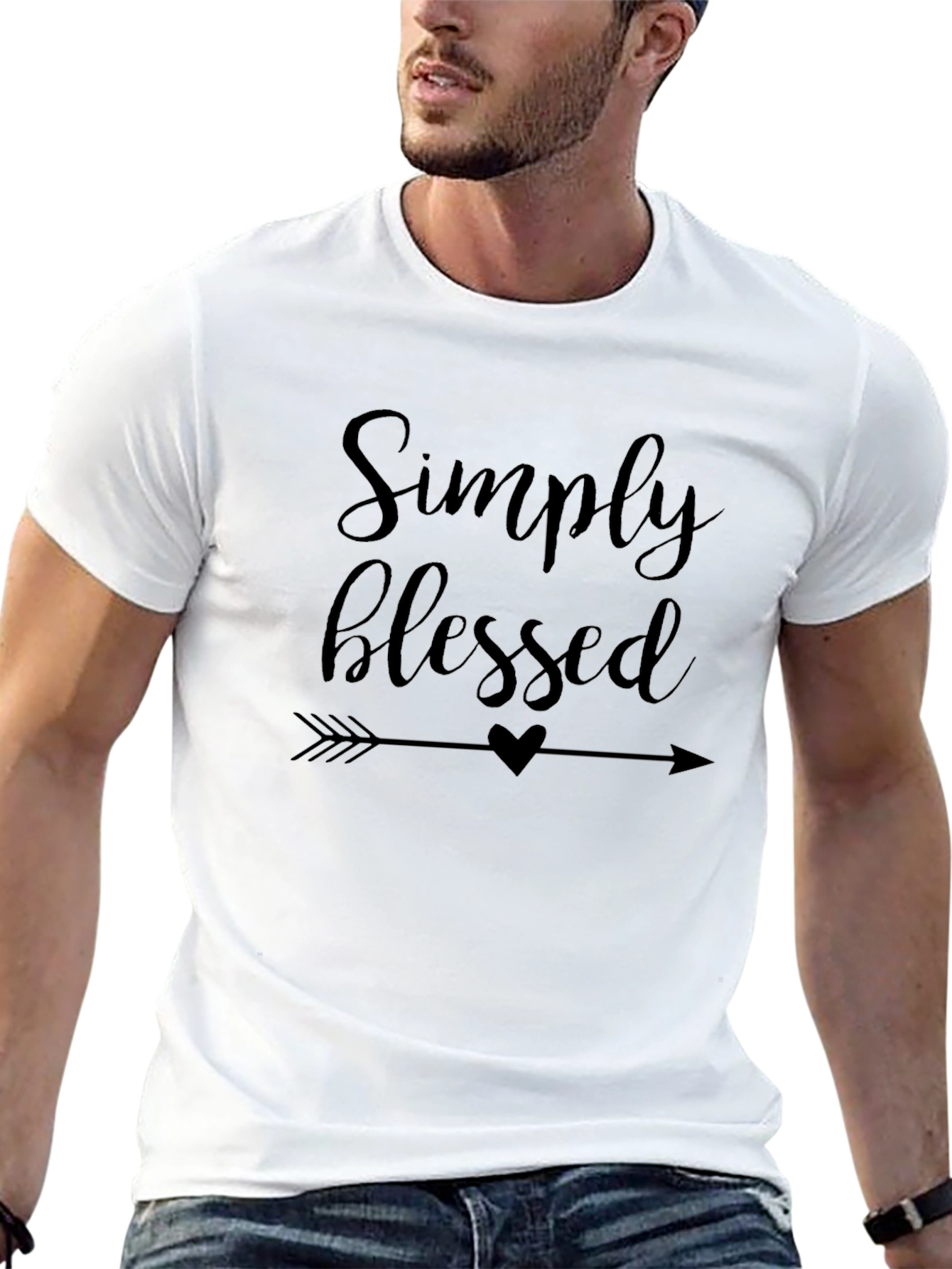 Simply Blessed Graphic Tee - Black T-Shirt