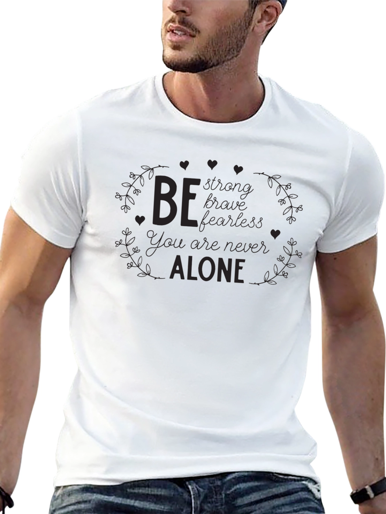 Inspirational Message Black T-Shirt