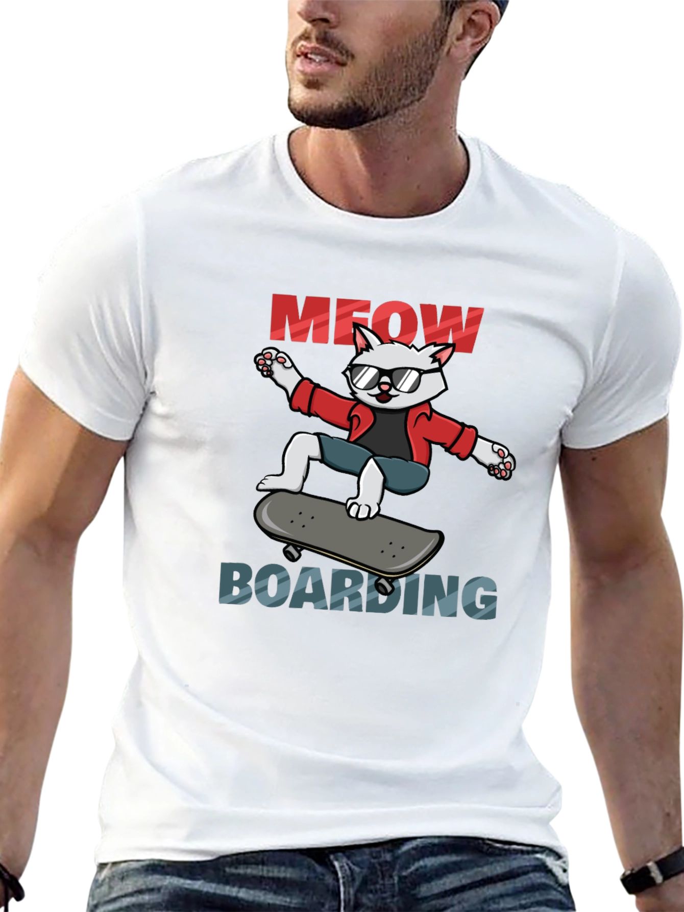 Cool Cat Skateboard T-Shirt