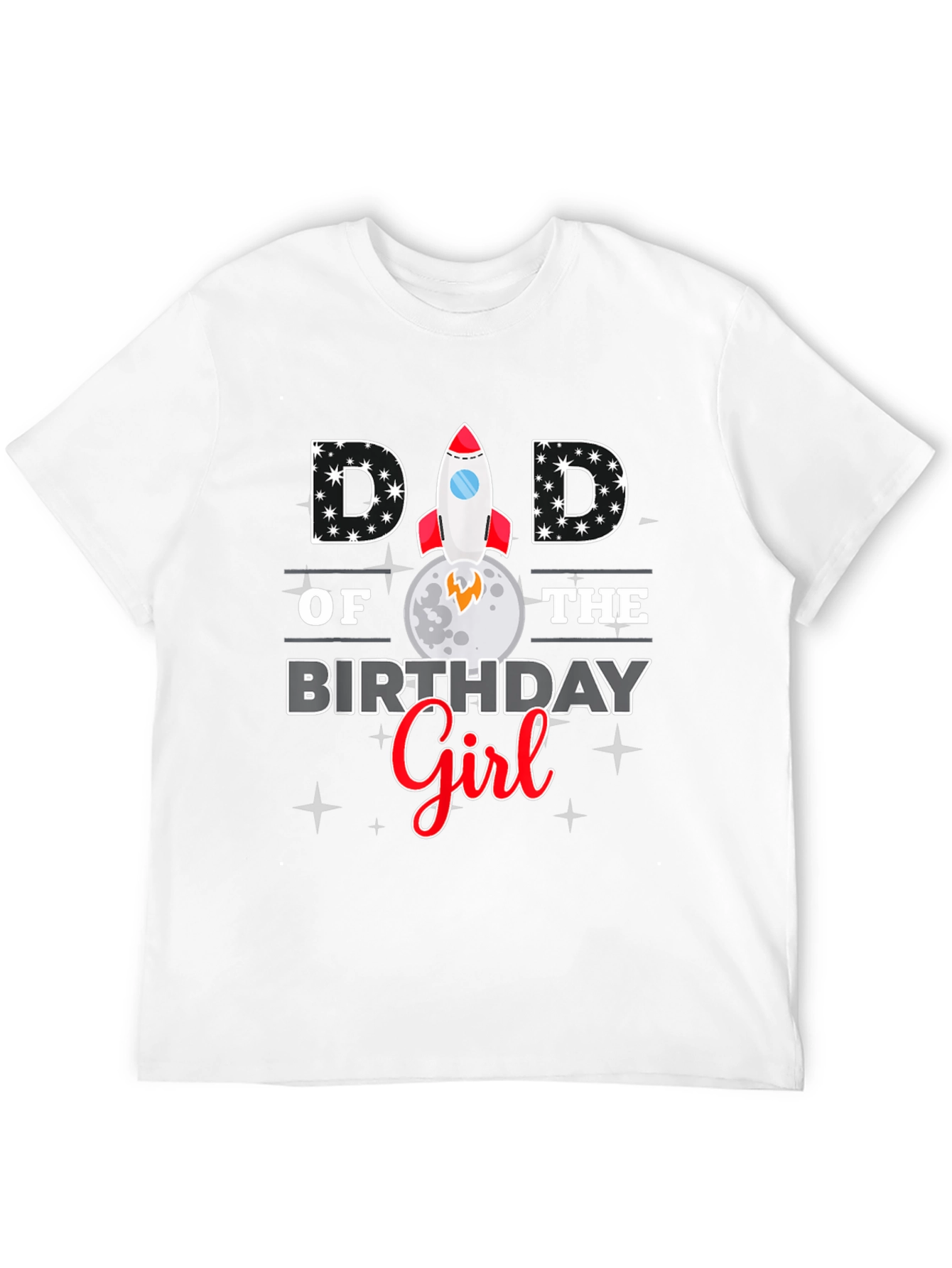 Dad of the Birthday Girl Graphic T-Shirt