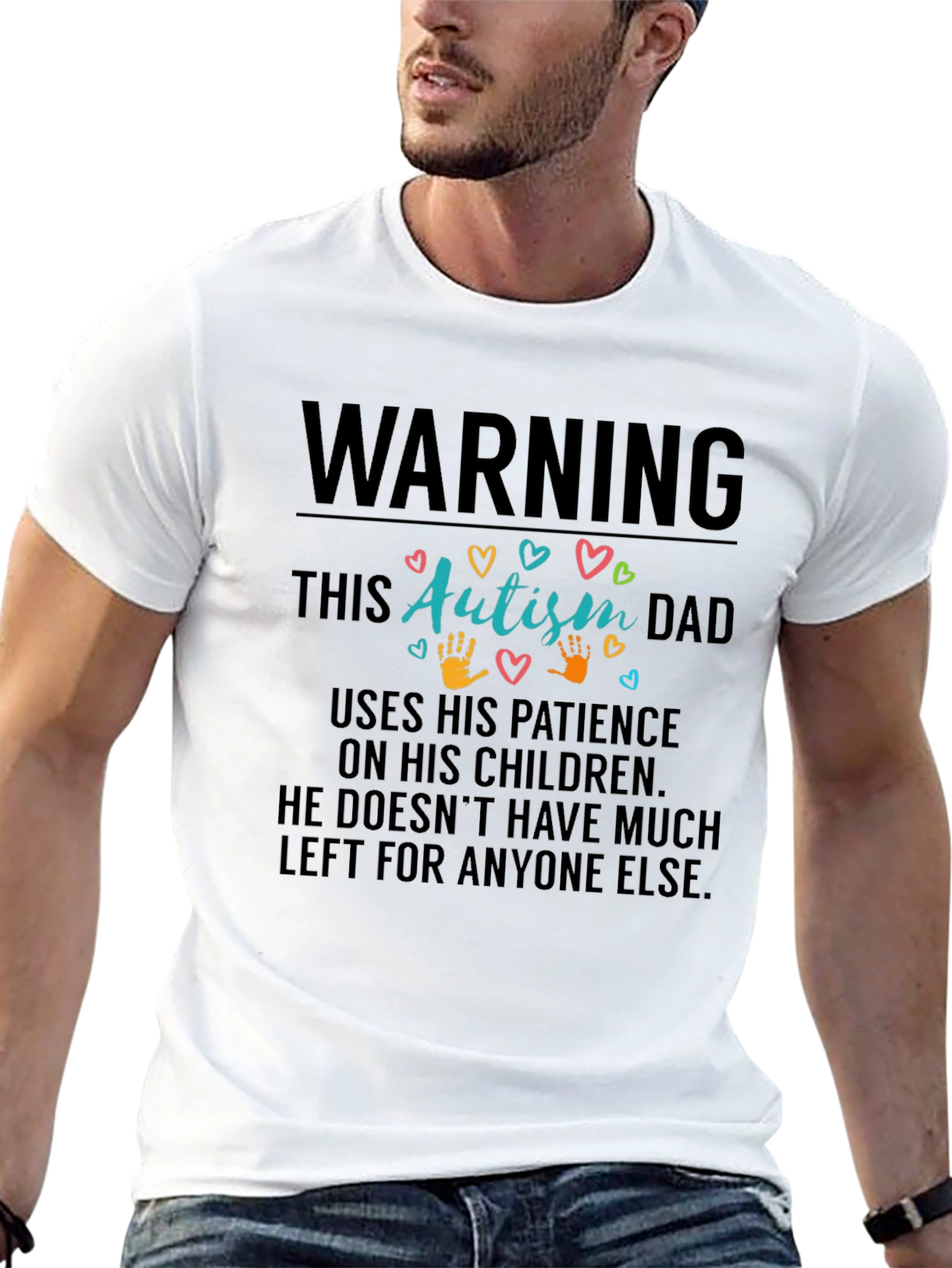 Autism Dad T-Shirt: Patience On My Children