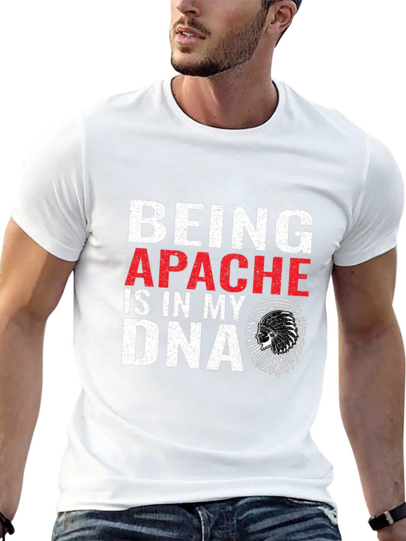 Being Apache DNA T-Shirt - Native American Pride Tee
