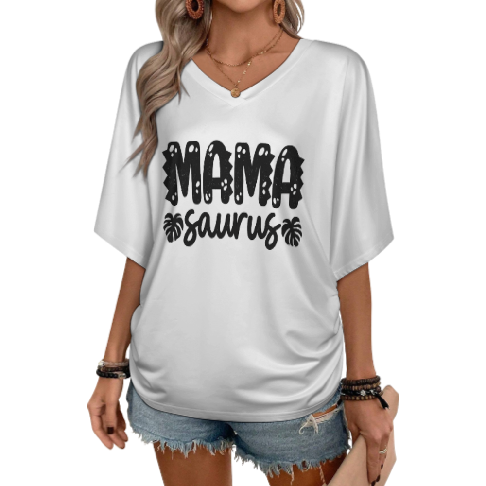 Mamasaurus – Fun Dinosaur Mom Graphic T-Shirt(z1090)