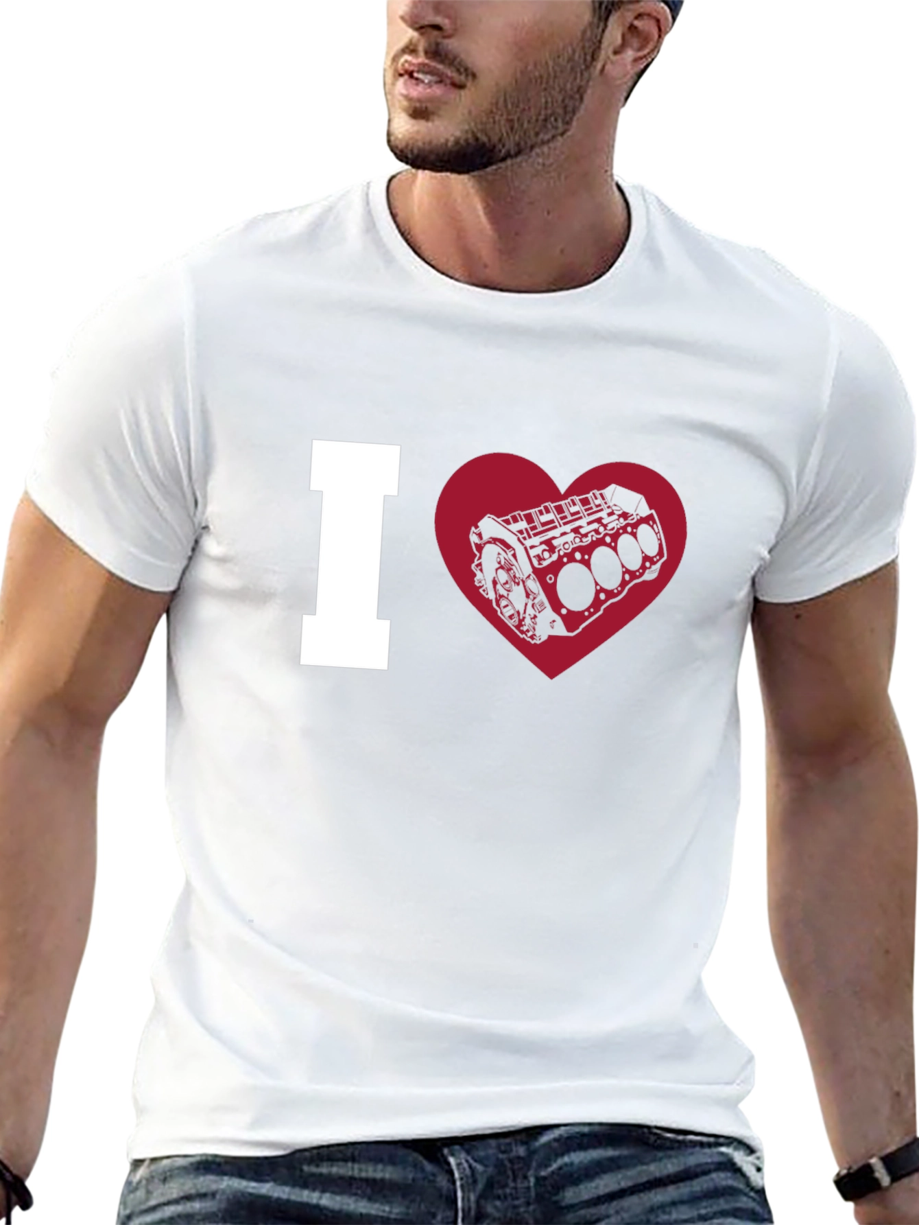 I Heart Engine T-Shirt - Black