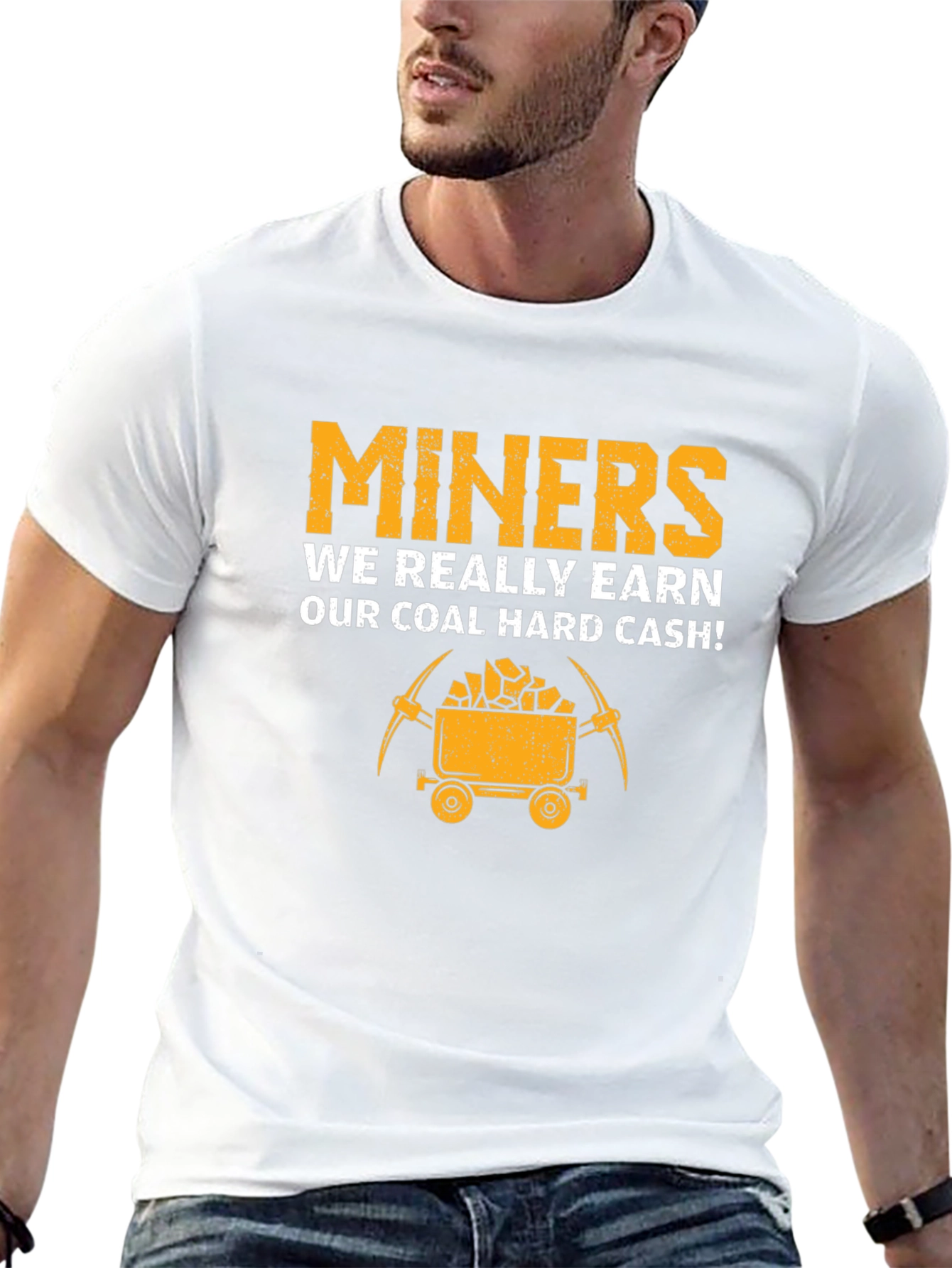 Miners Coal Hard Cash Graphic Tee