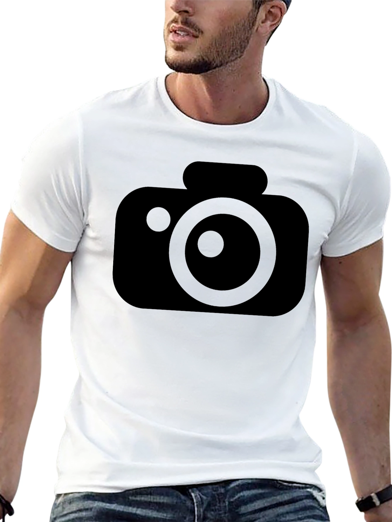 Camera Graphic Black T-Shirt