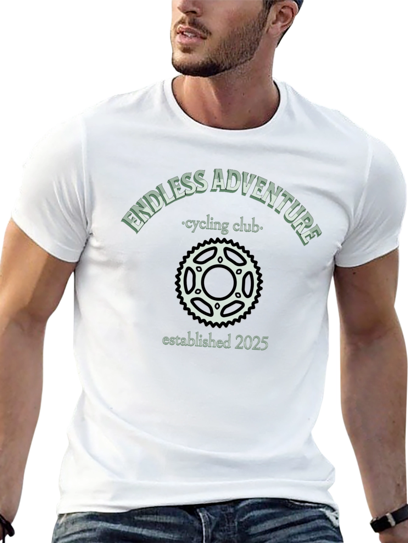 Endless Adventure Cycling Club Black T-Shirt