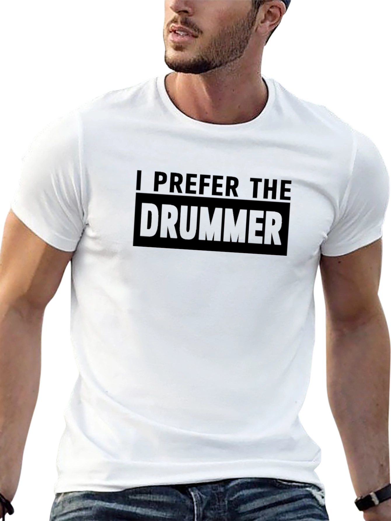 I Prefer the Drummer Black T-Shirt