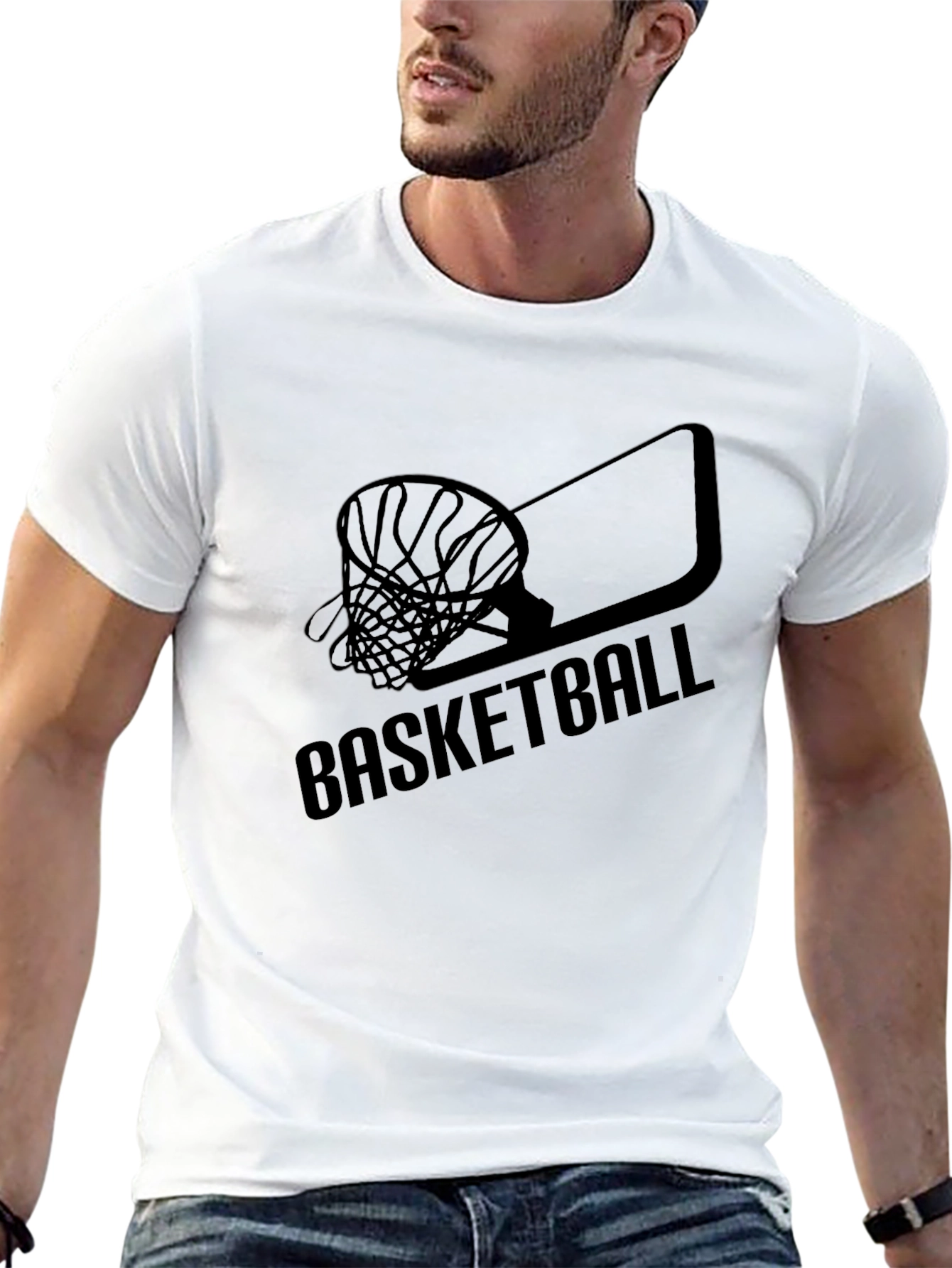 Basketball Graphic Tee - Classic Black T-Shirt