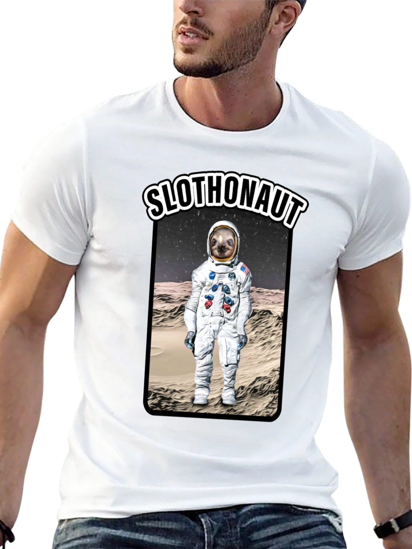 Slothonaut T-Shirt - Unique Astronaut Sloth Design