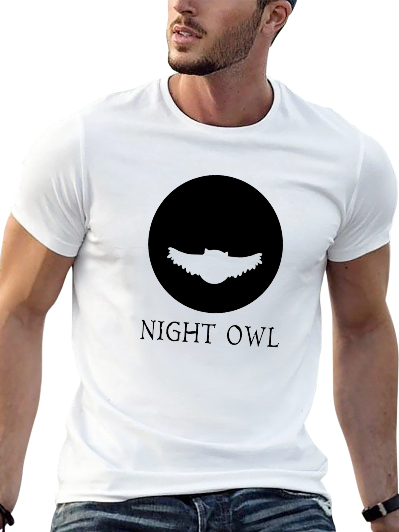 Night Owl Graphic Tee - Mens Black T-Shirt