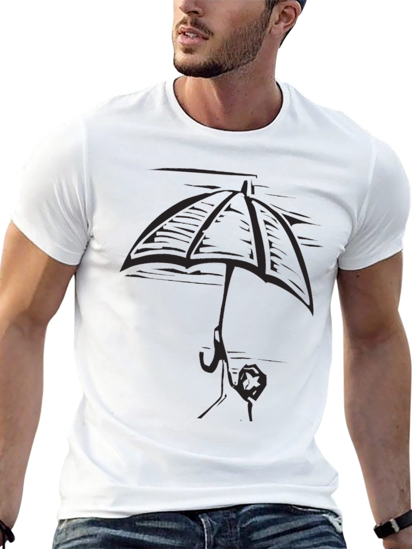 Umbrella Graphic Tee - Stylish & Unique