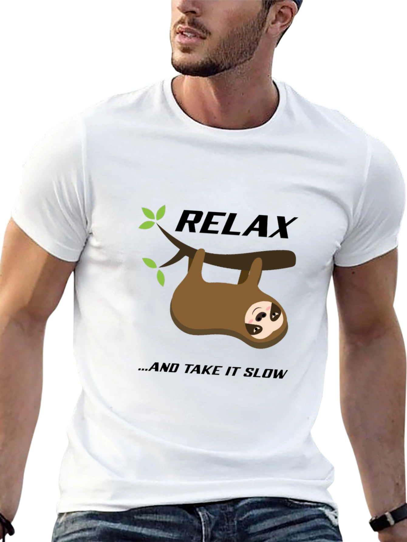 Relax Sloth Graphic Tee - Take it Slow