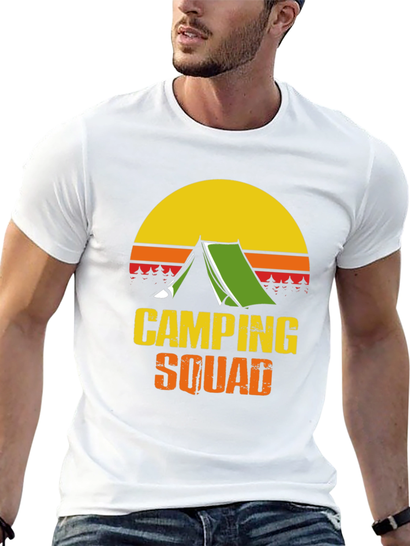 Camping Squad Graphic Tee - Outdoor Adventure T-Shirt