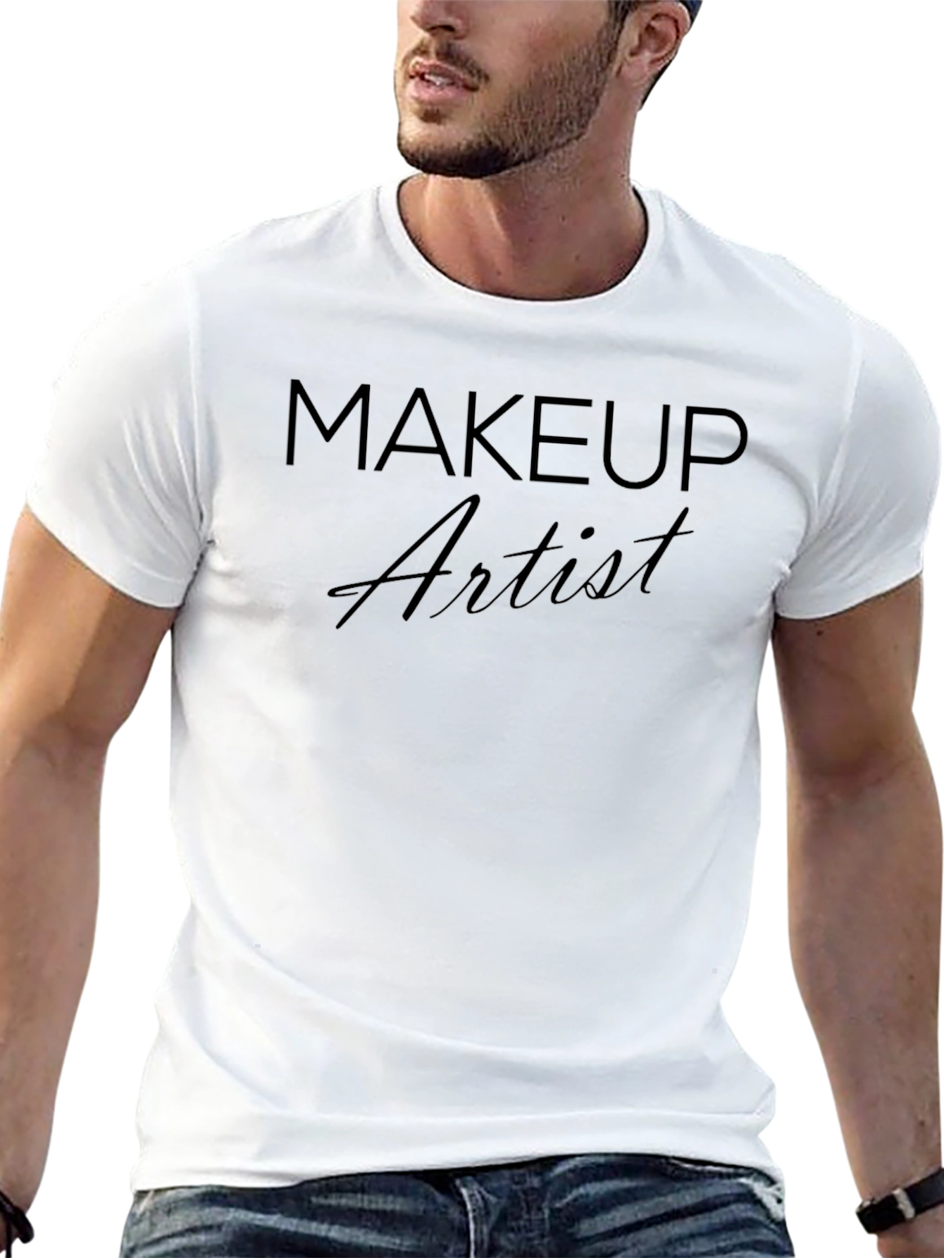 Makeup Artist T-Shirt - Stylish Crew Neck Tee
