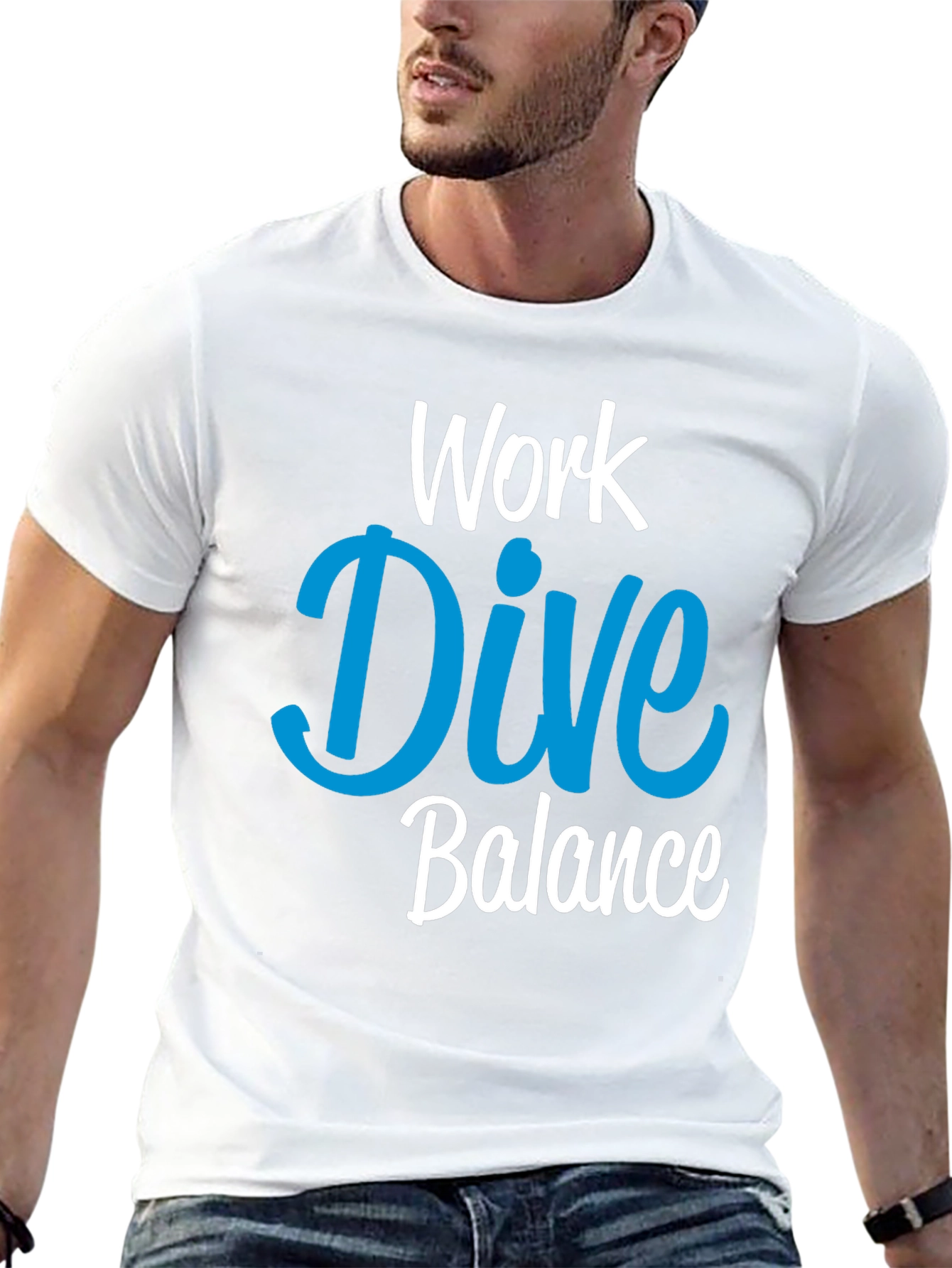 Work Dive Balance Graphic T-Shirt