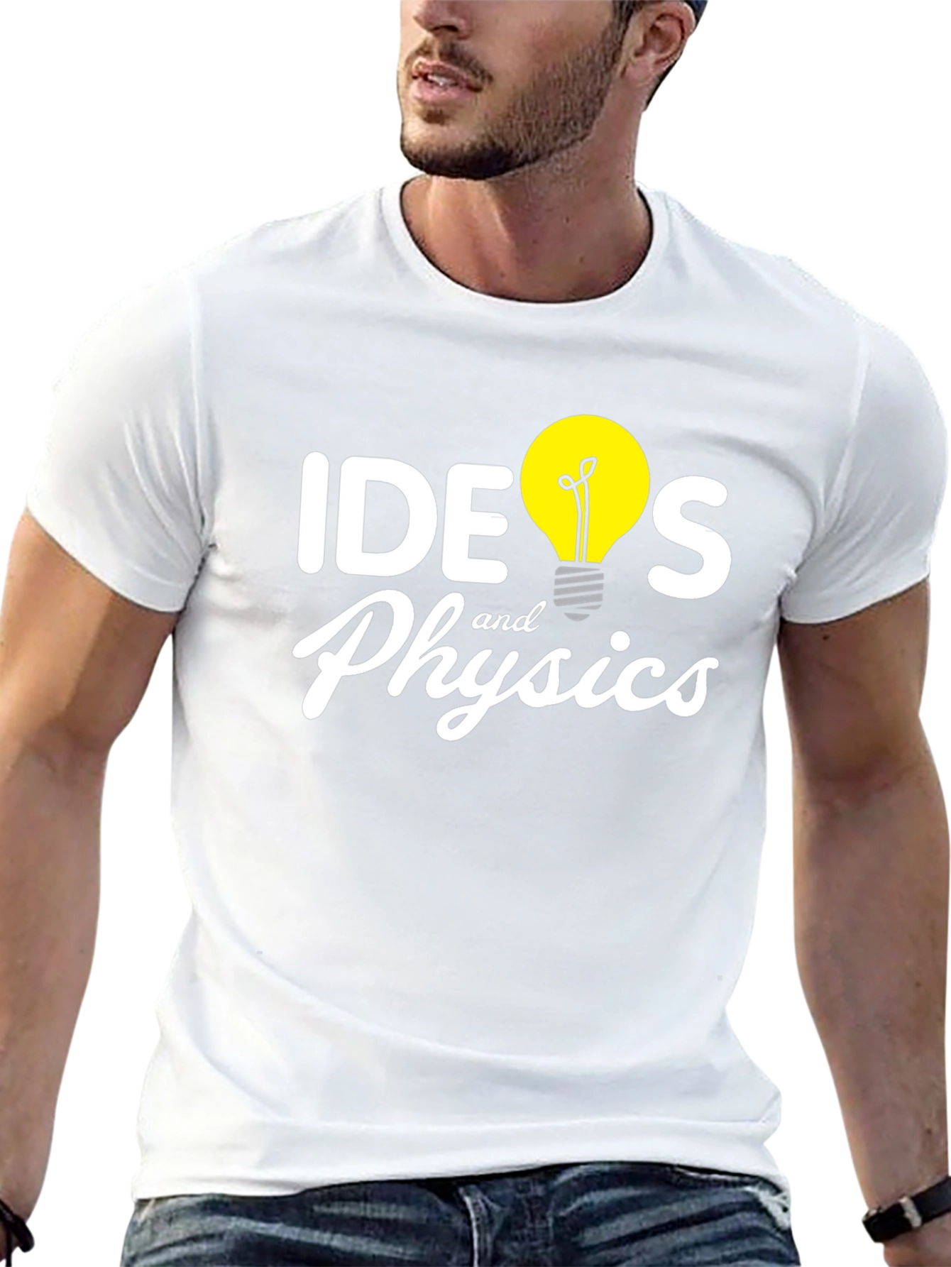 Ideas and Physics Graphic T-Shirt - Black