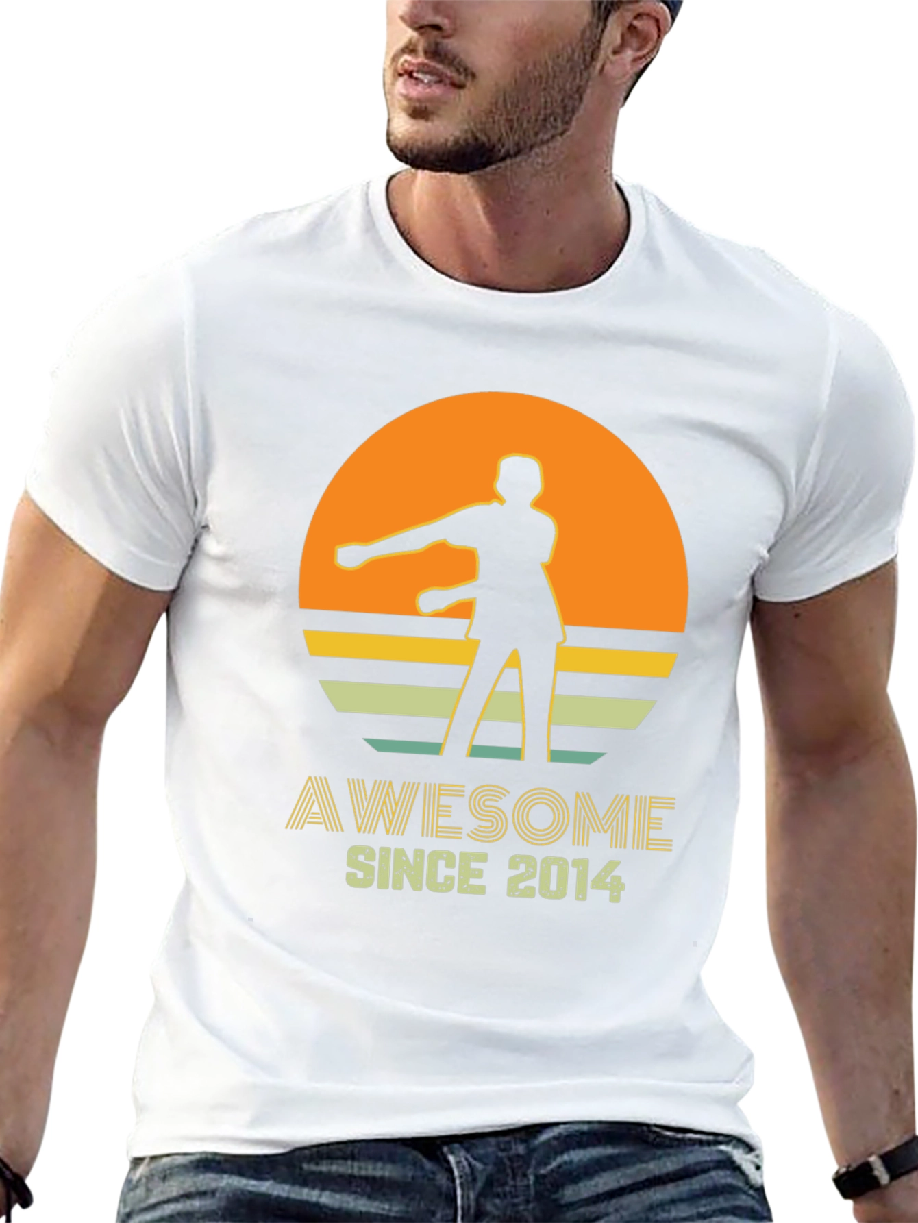 Awesome Since 2014 Retro Style T-Shirt