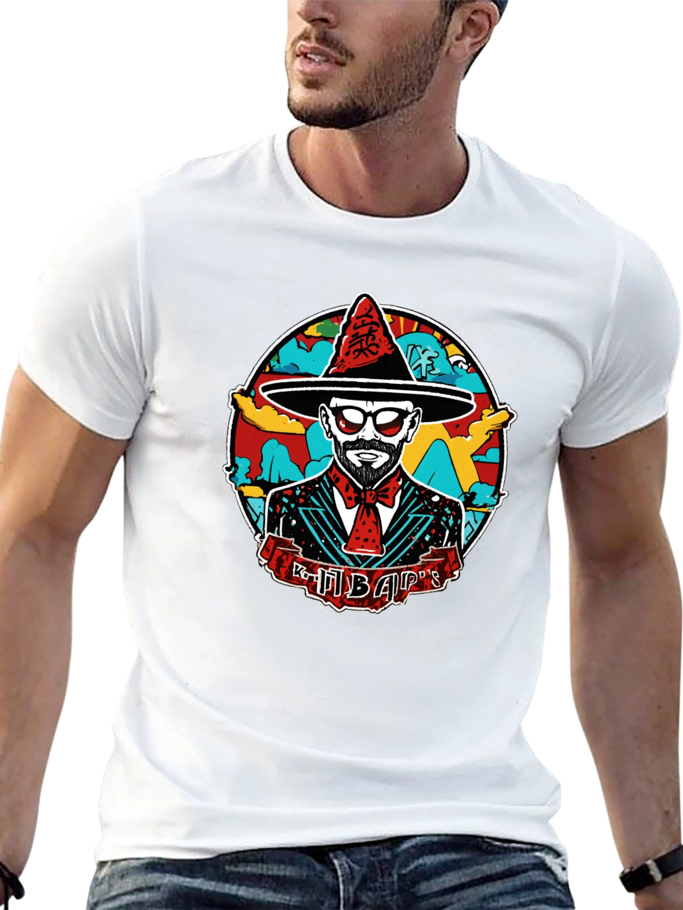 Hipster Mariachi T-Shirt Cool Novelty Graphic Tee