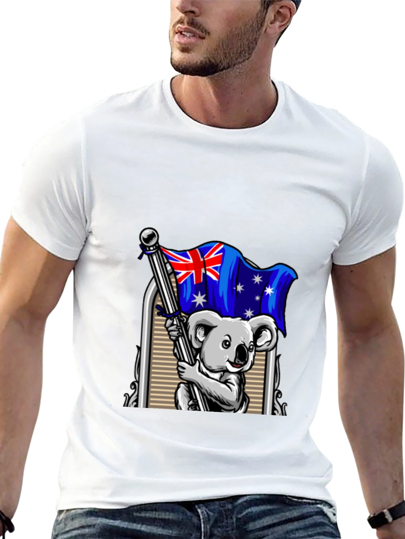 Australian Koala Flag Graphic T-Shirt