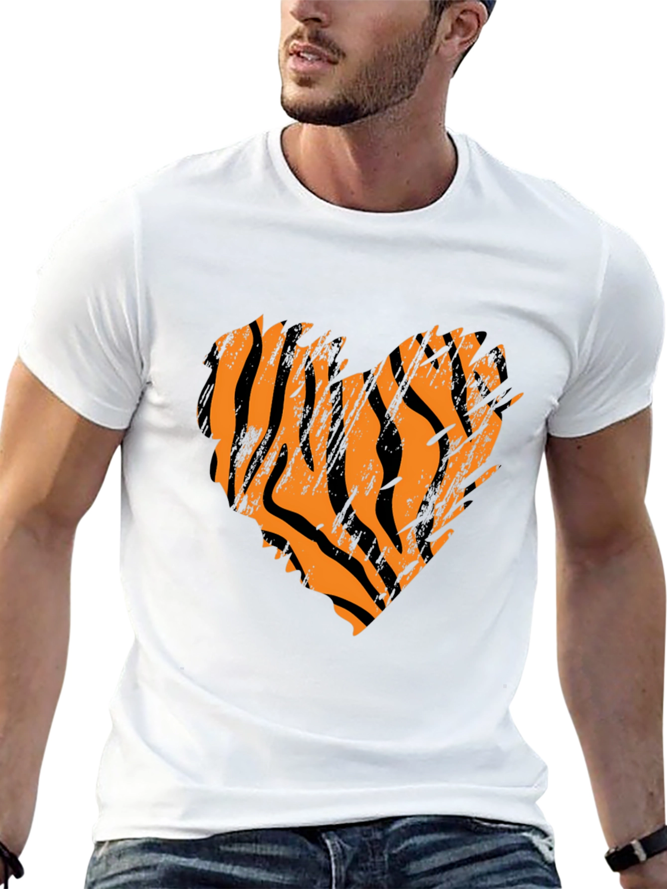 Tiger Stripe Heart T-Shirt