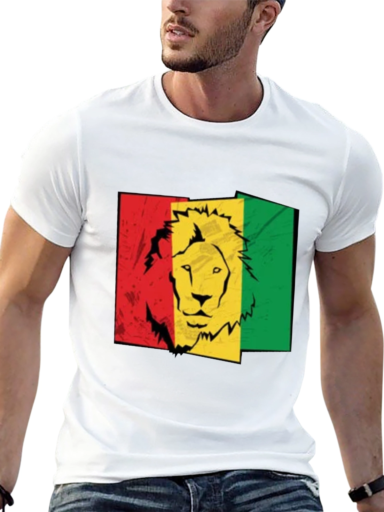 Rasta Lion Graphic Tee - Reggae Style