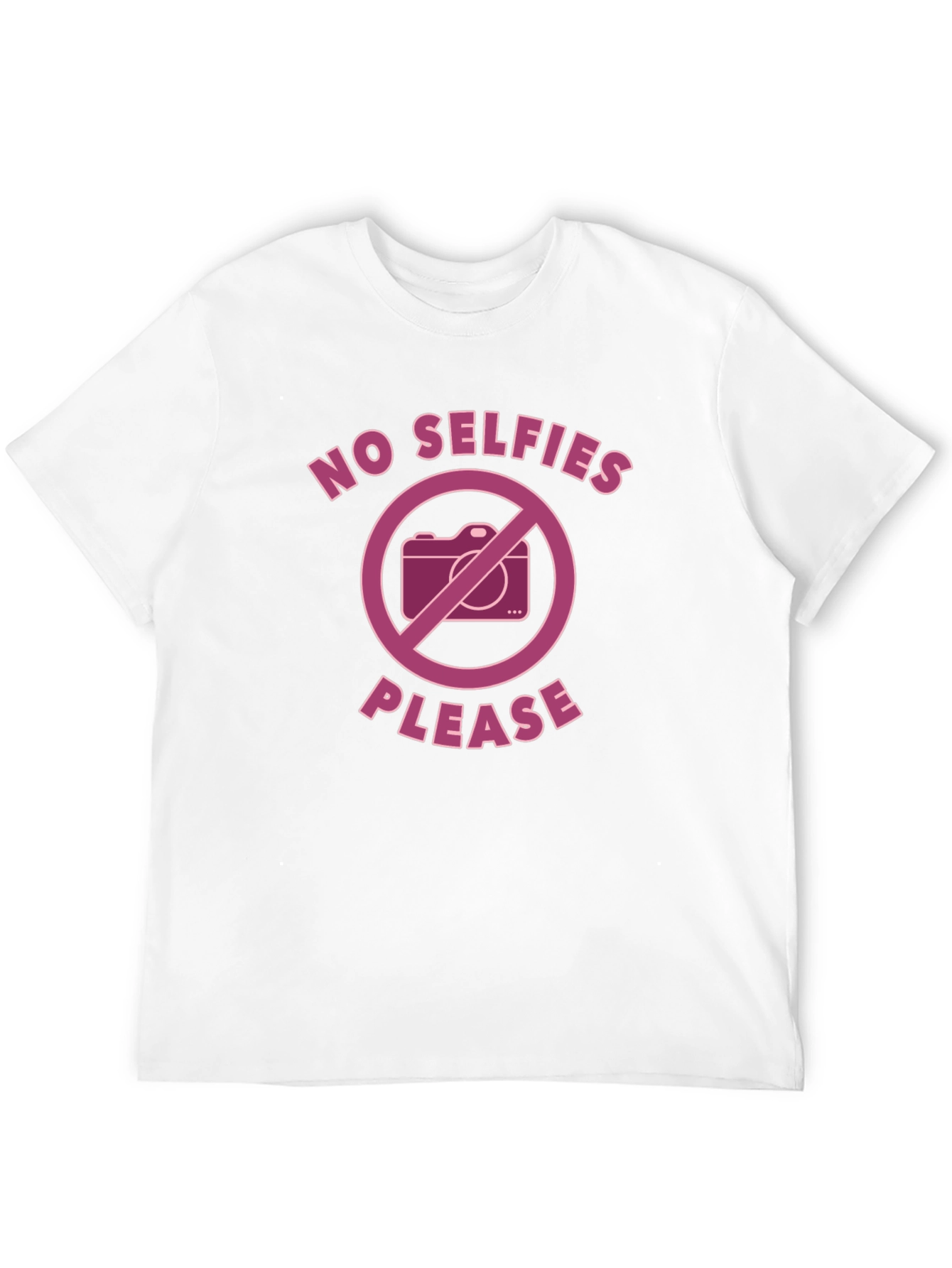 No Selfies Please - Graphic Tee
