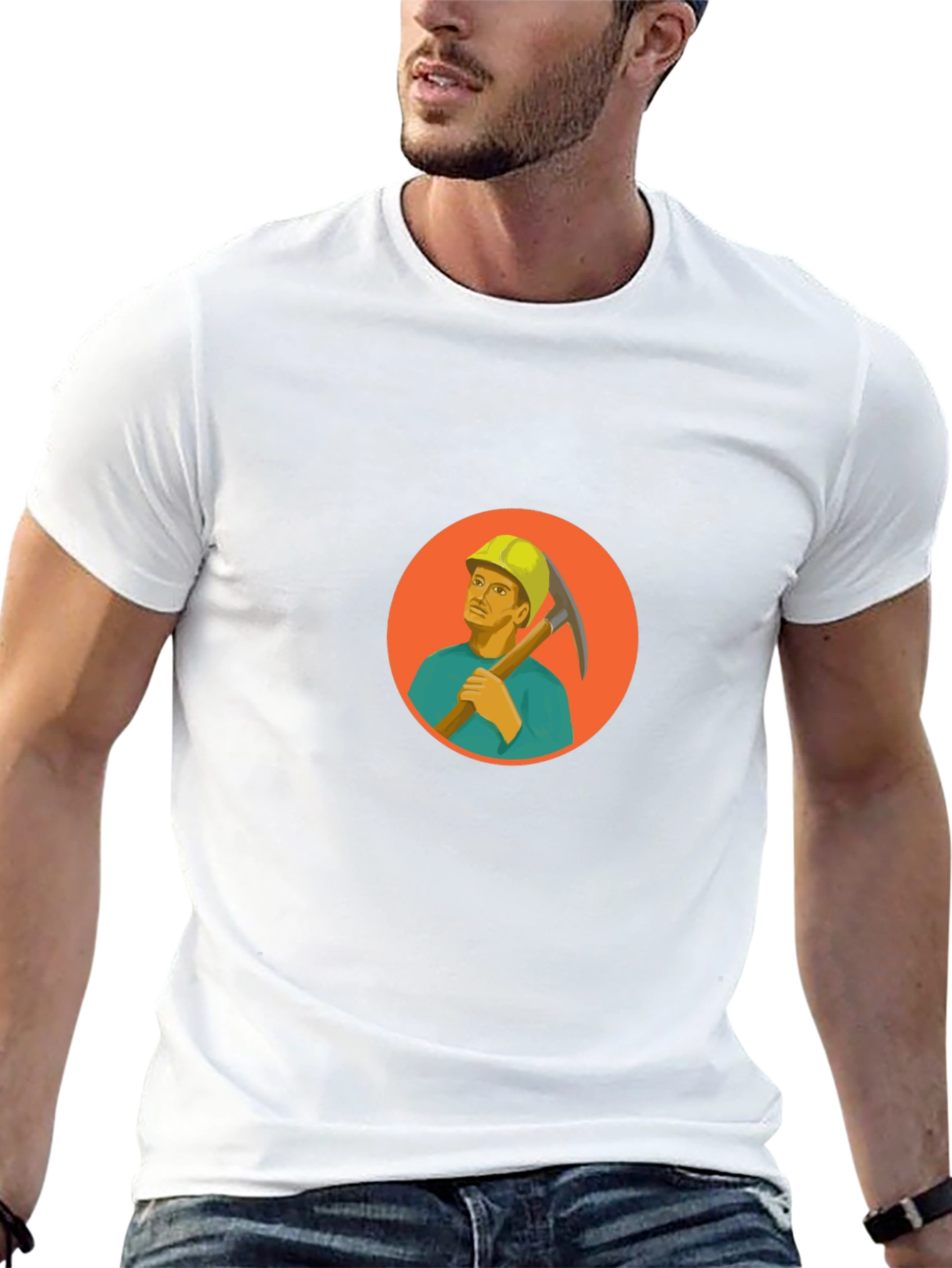 Miner Graphic Black T-Shirt