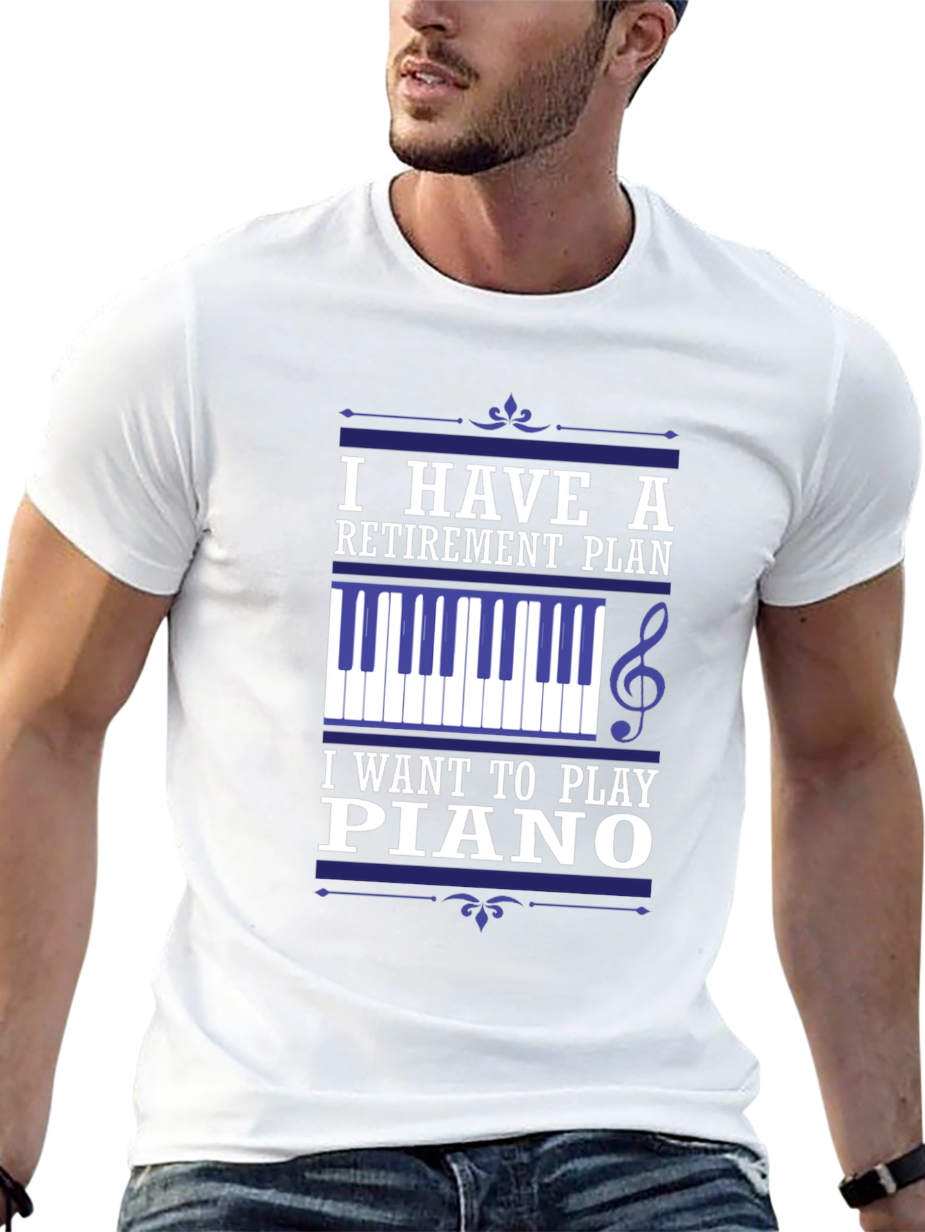 Retirement Plan Piano T-Shirt - Musician Gift