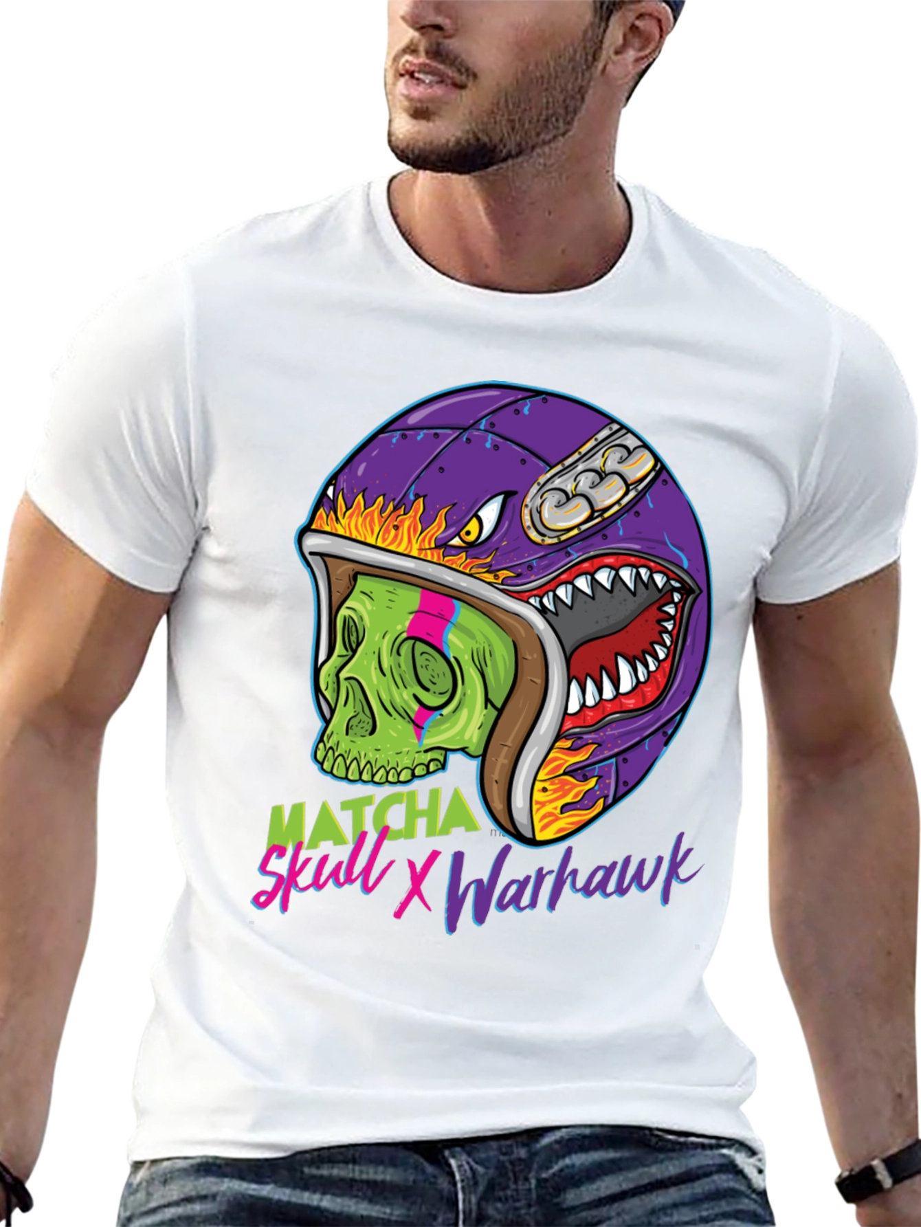 Matcha Skull X Warhawk Graphic Tee