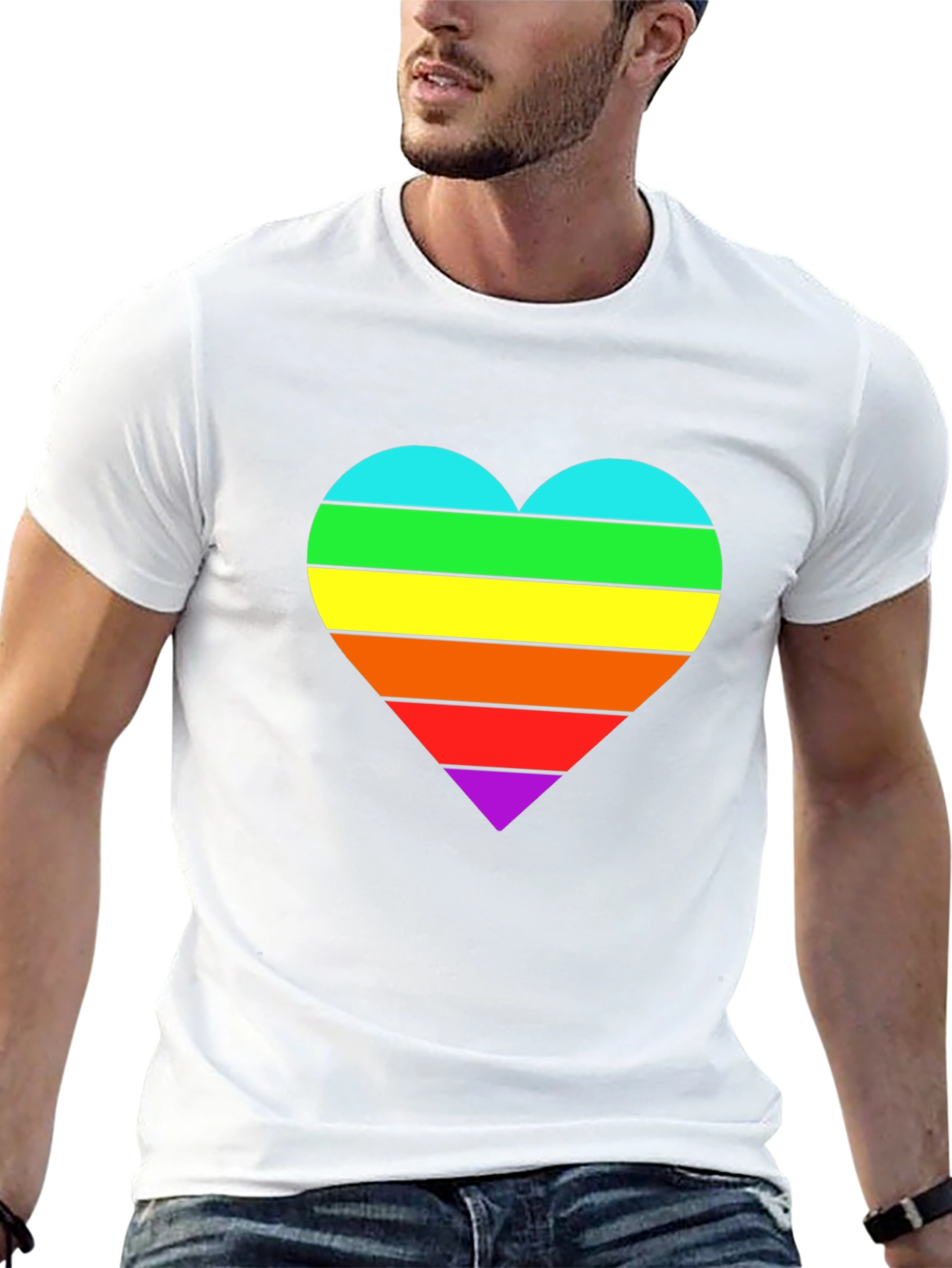 Rainbow Heart Pride T-Shirt