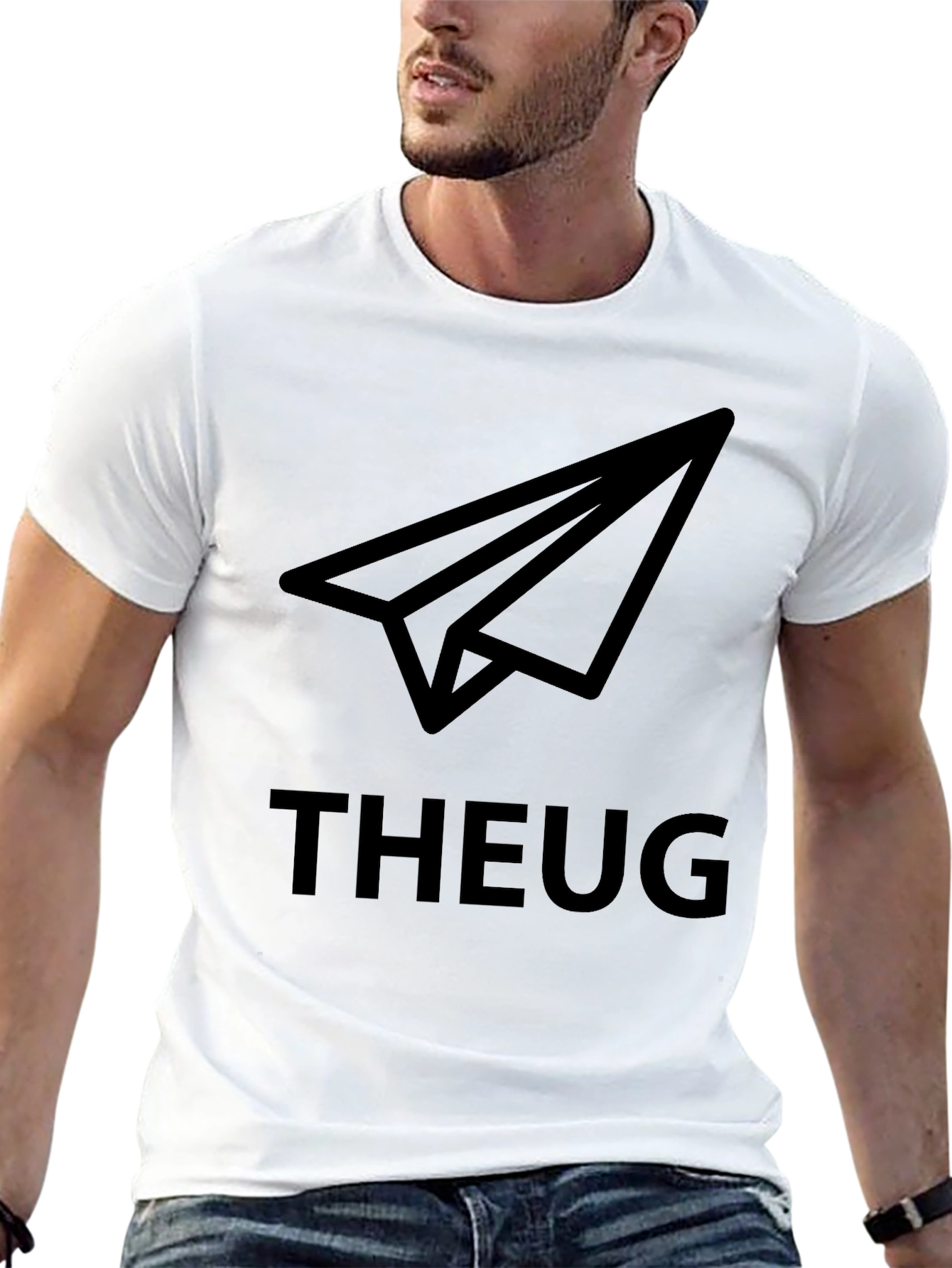 THEUG Paper Airplane Black T-Shirt