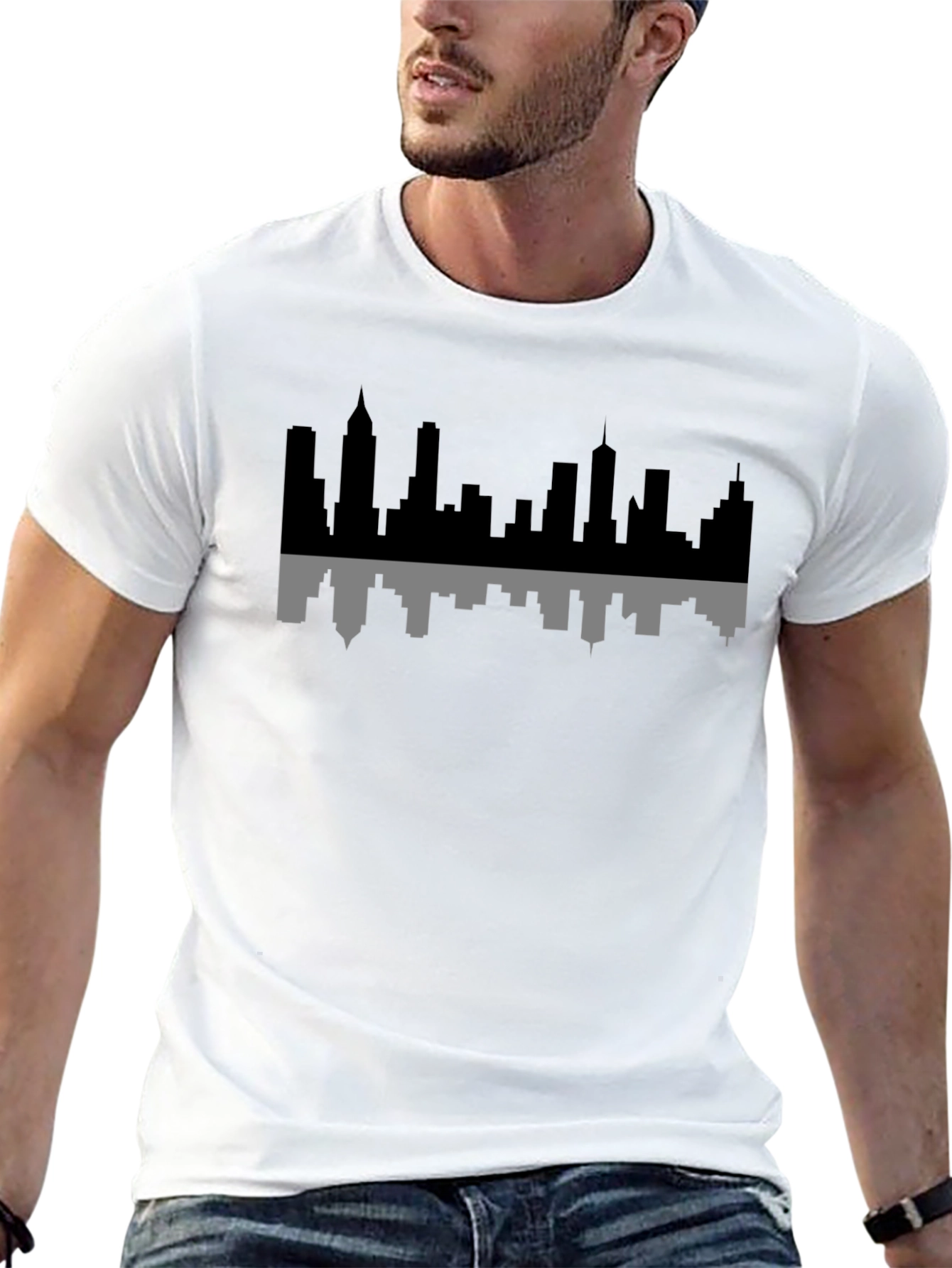 Cityscape Reflection Graphic Tee