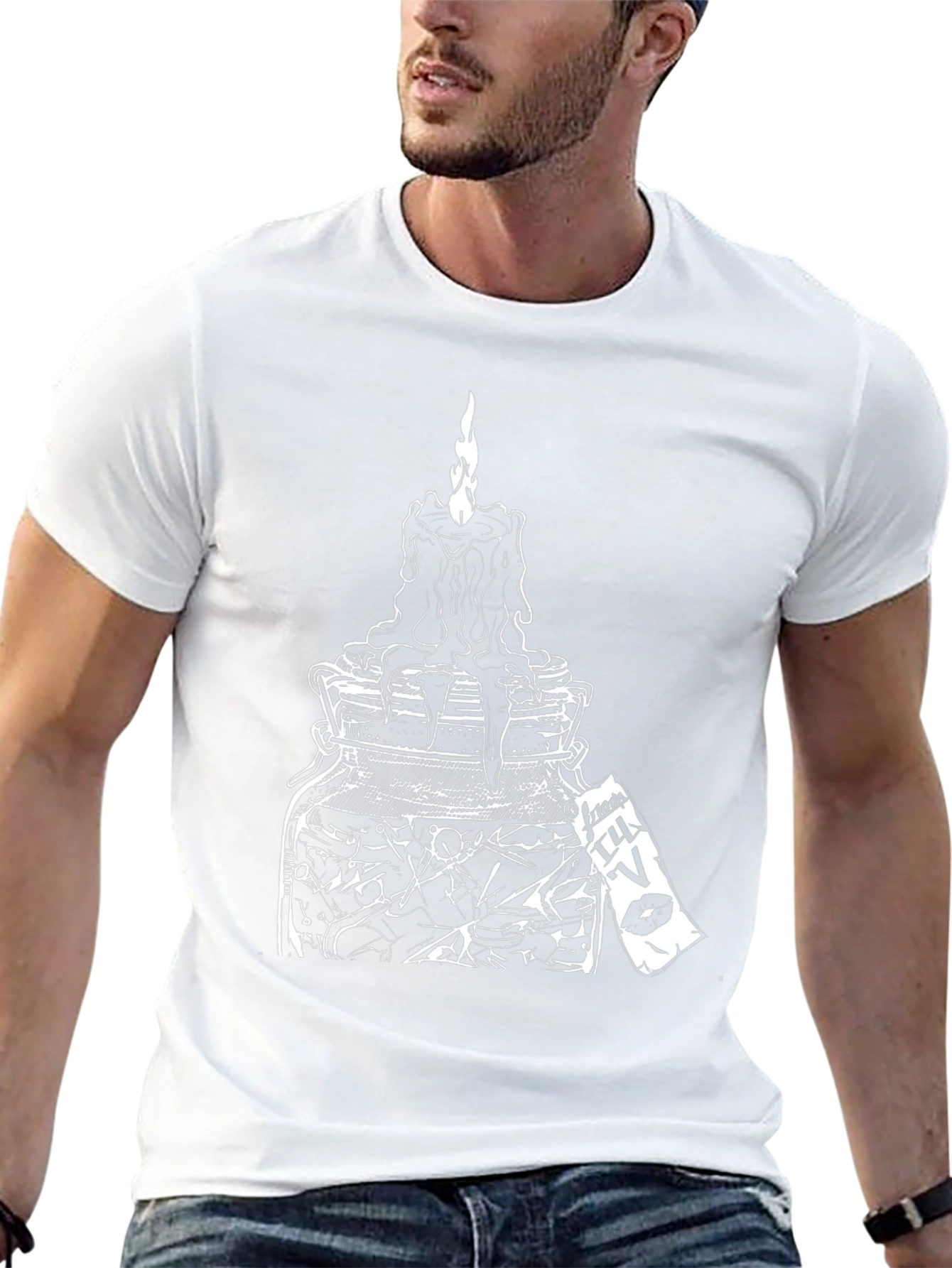 Occult Candle Jar Graphic Tee - Black