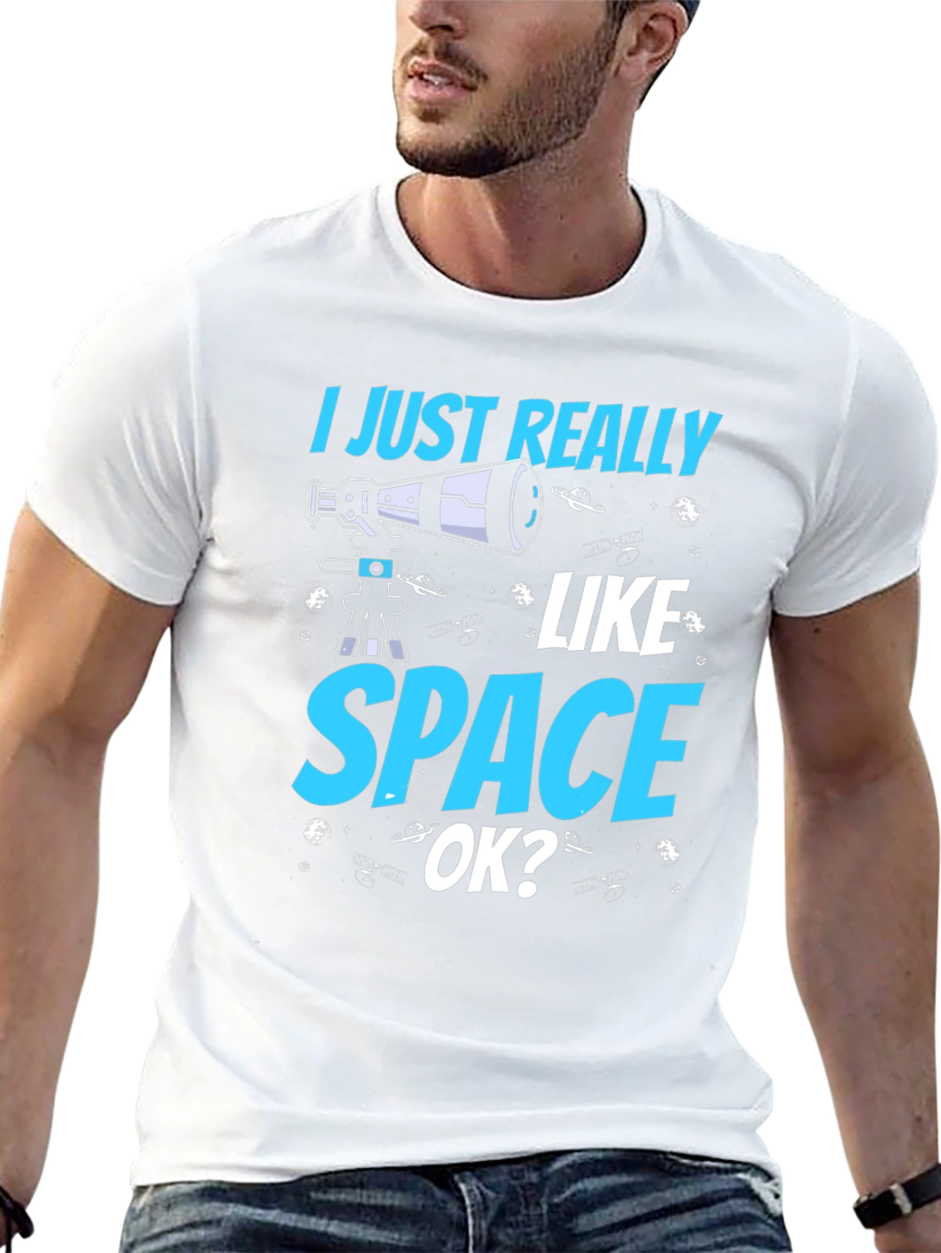 I Just Really Like Space OK? Graphic T-Shirt