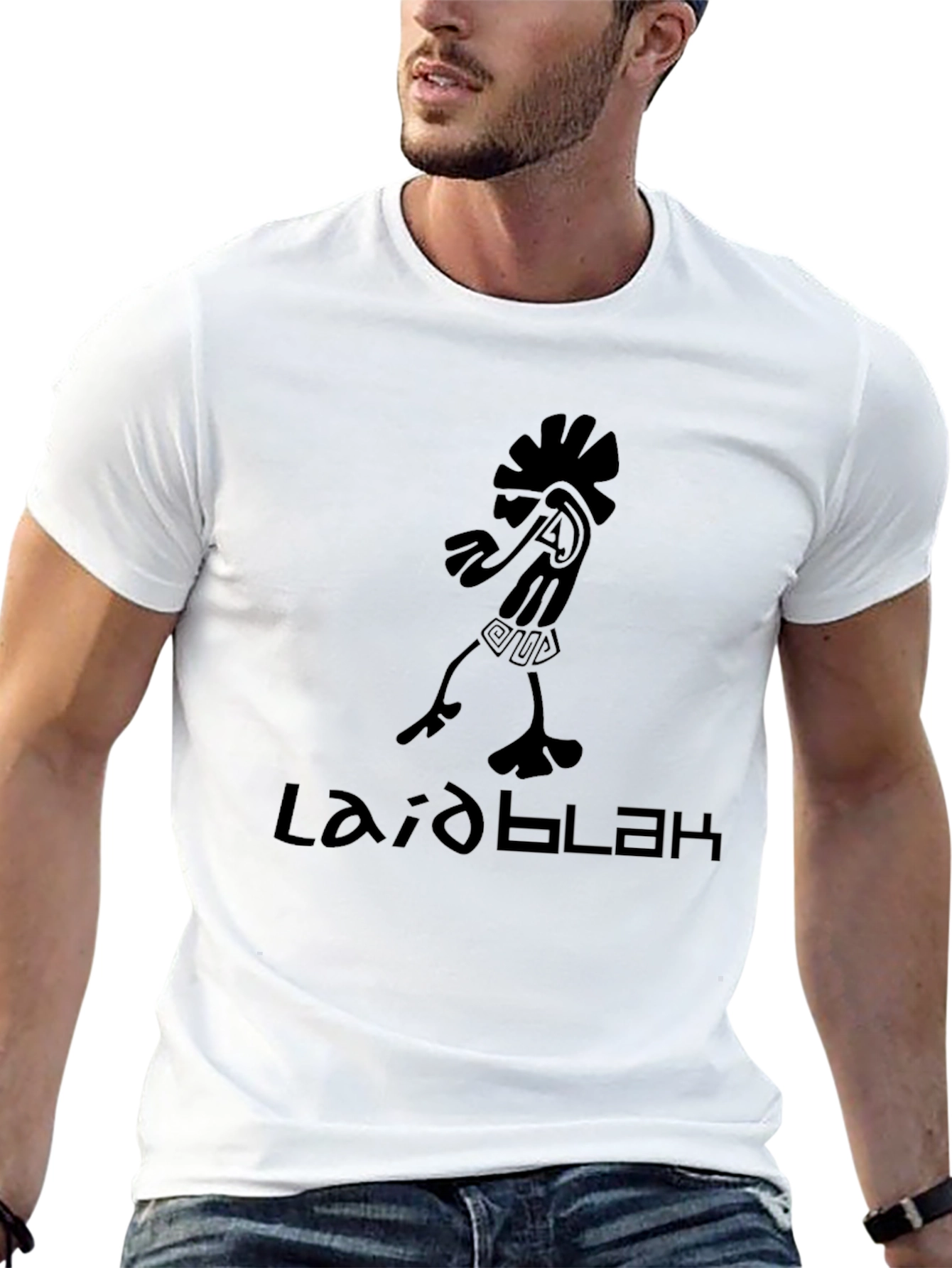 Laid Blak T-Shirt - Black Graphic Tee