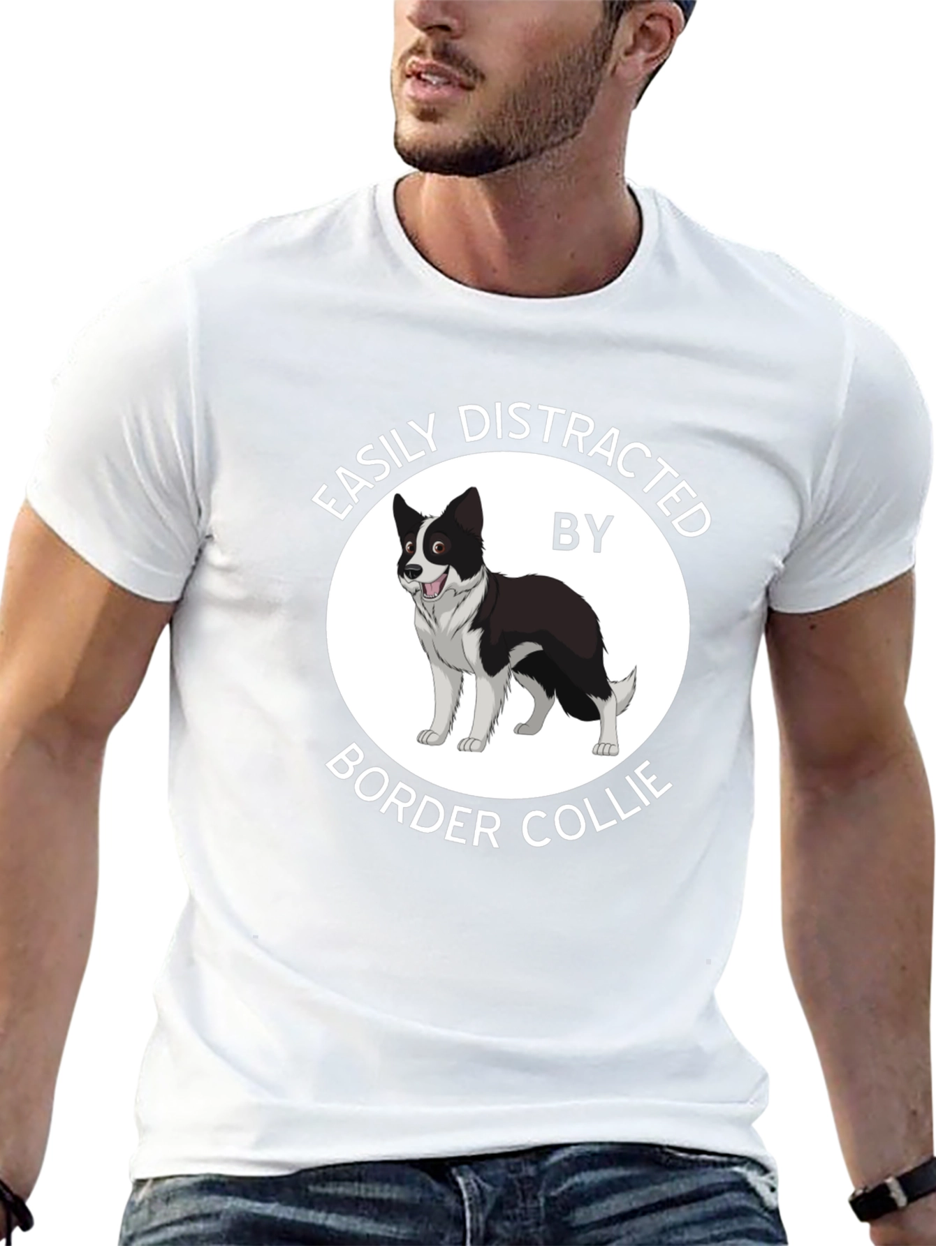 Easily Distracted Border Collie T-Shirt