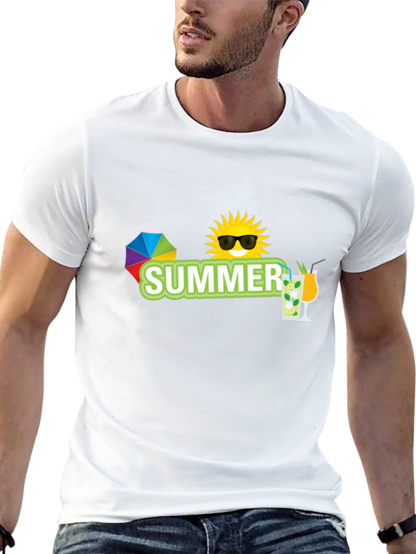 Summer Vibes Black T-Shirt
