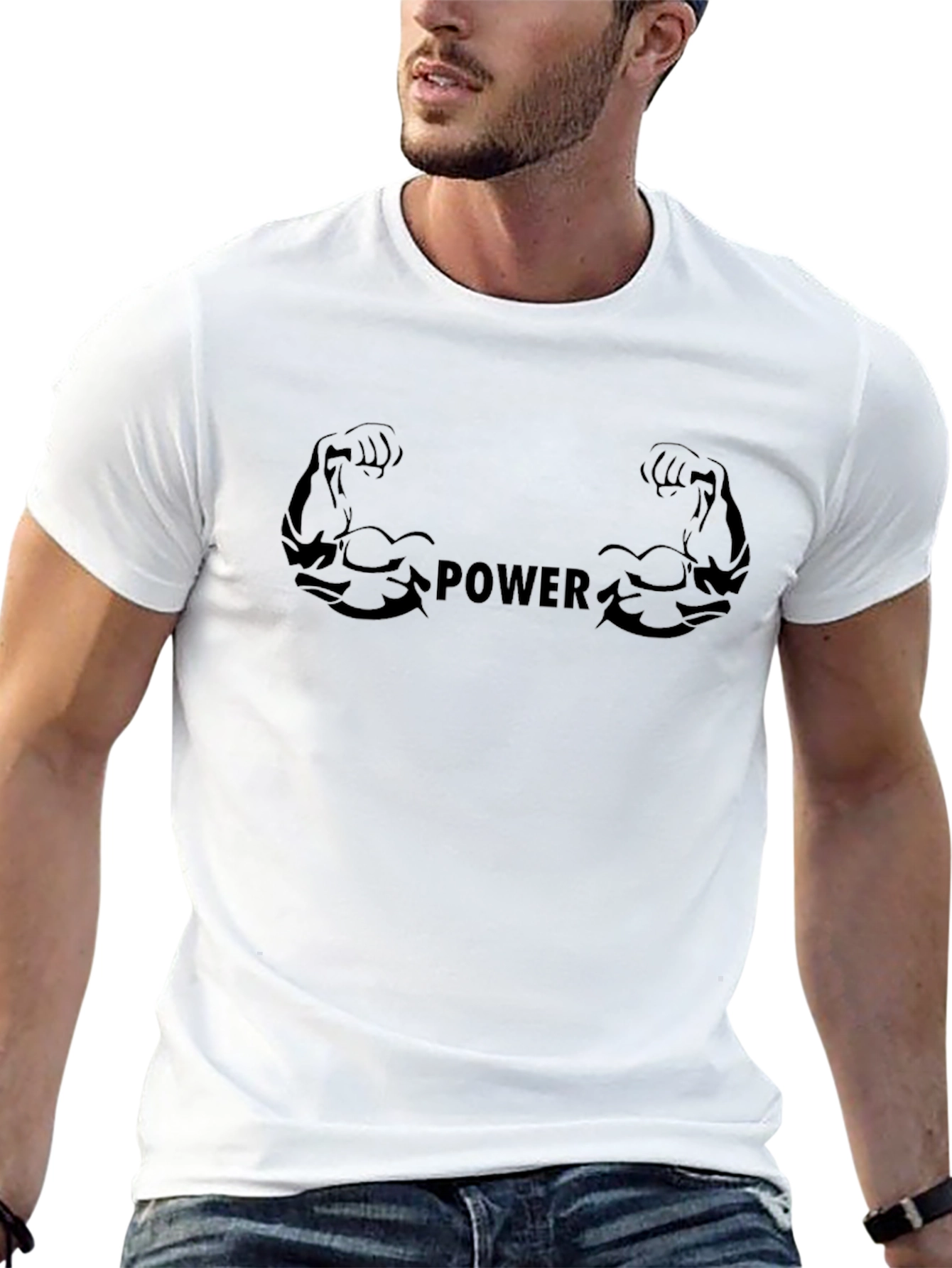 Power Graphic T-Shirt - Black