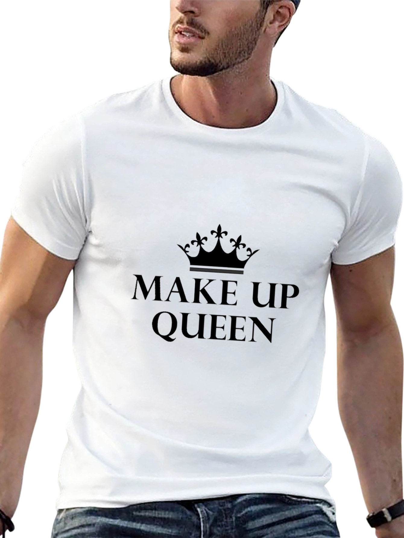Make Up Queen Graphic Tee - Black T-Shirt