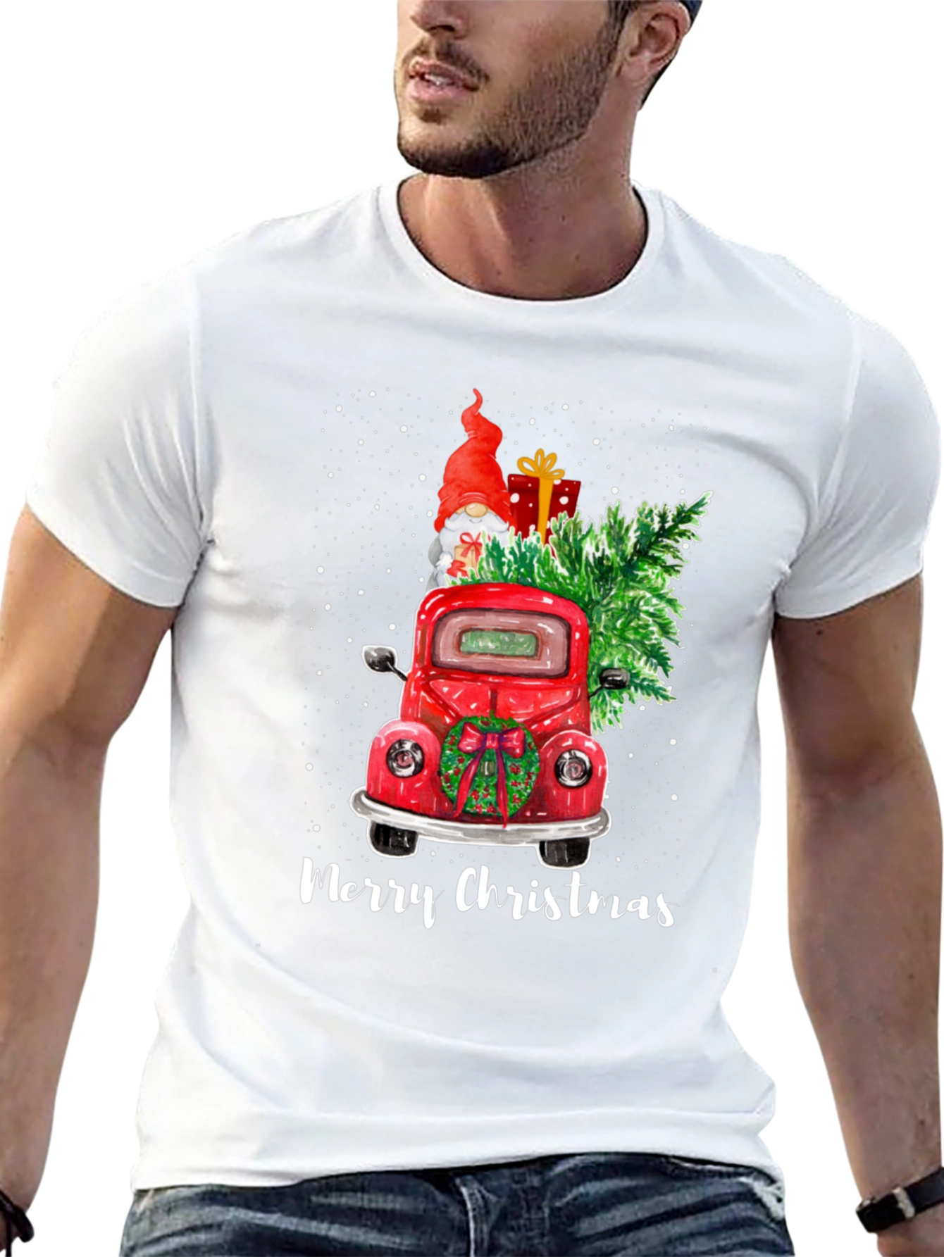 Merry Christmas Truck Graphic Tee