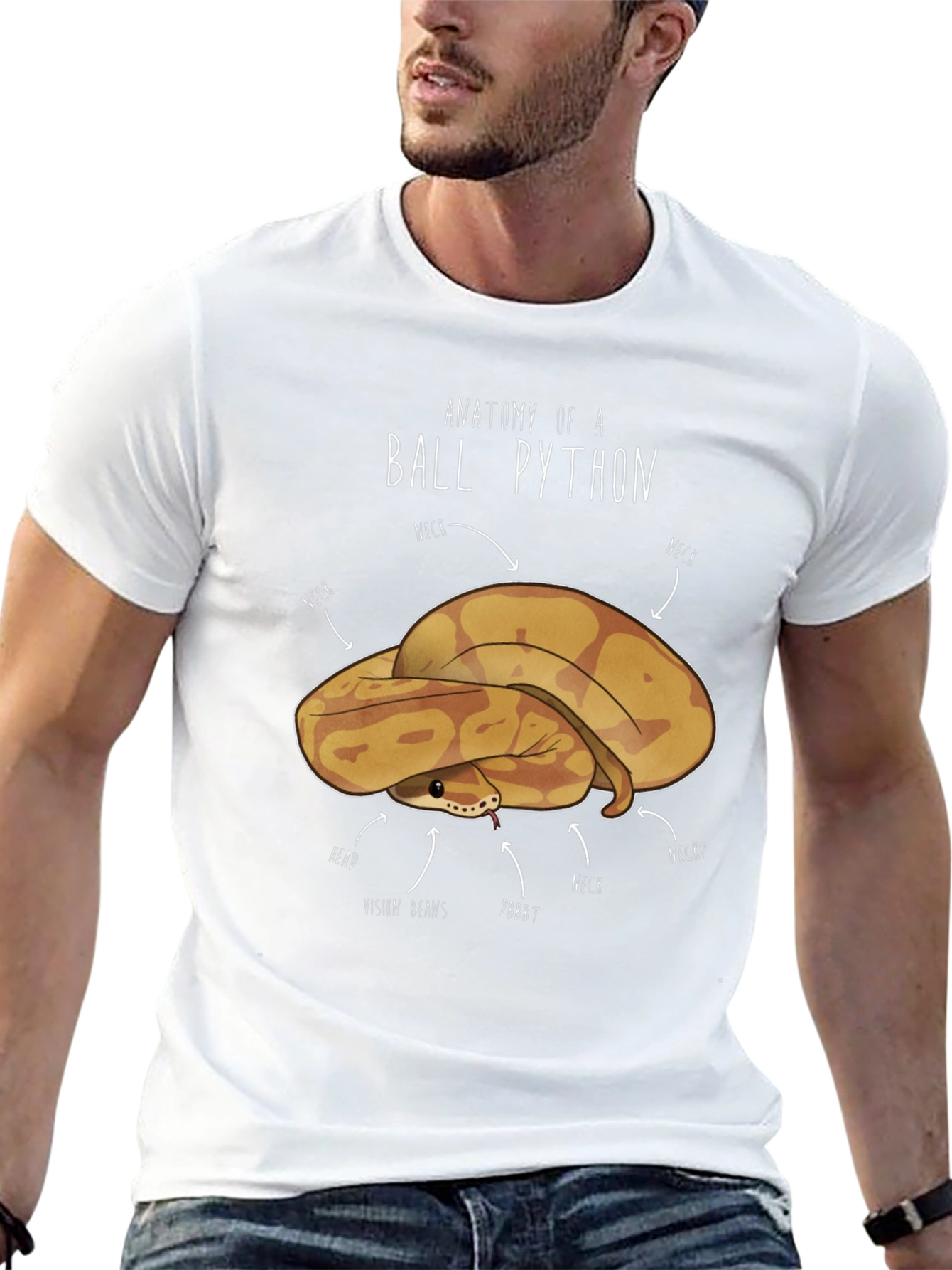 Anatomy of a Ball Python Graphic T-Shirt