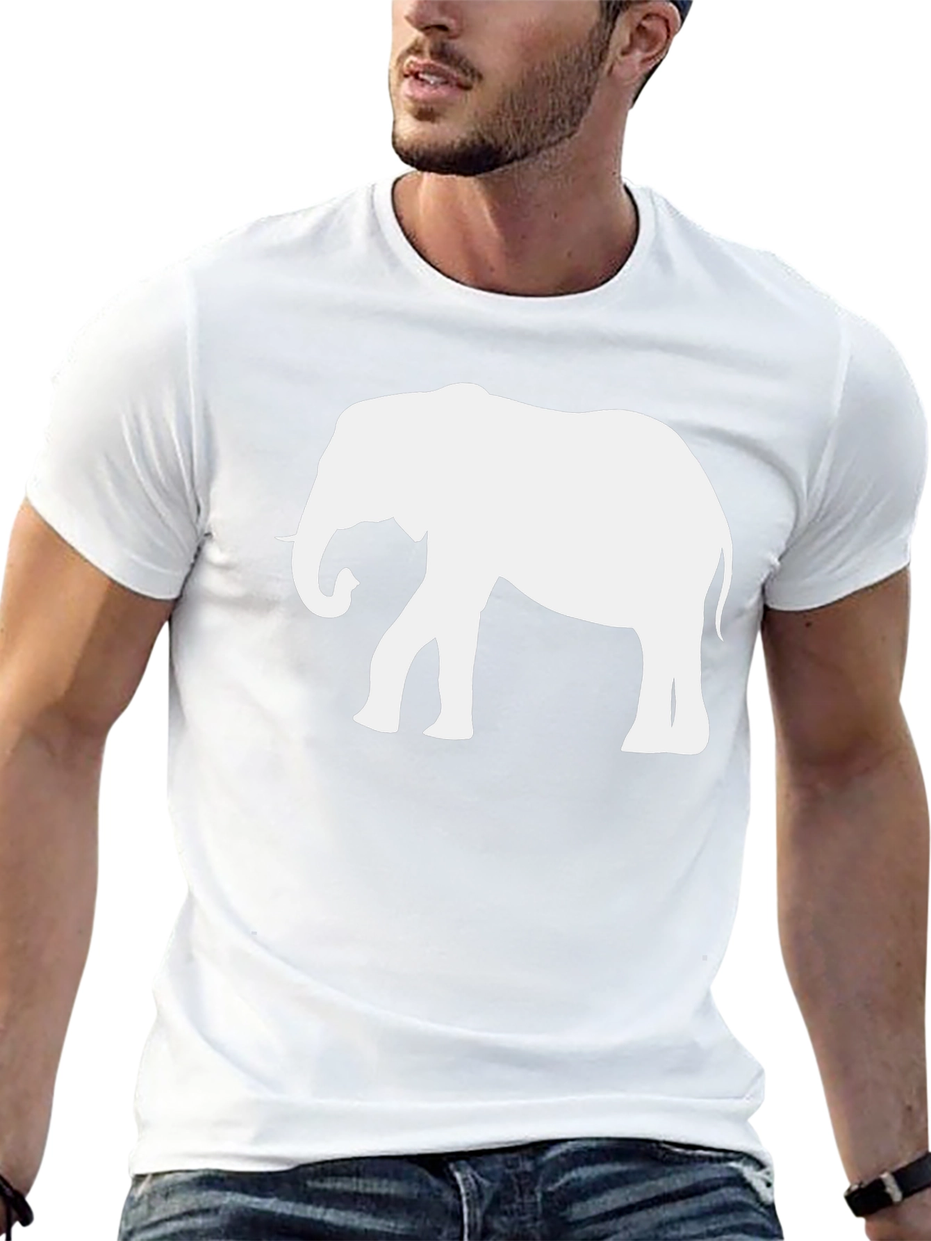 Elephant Graphic Black Tee