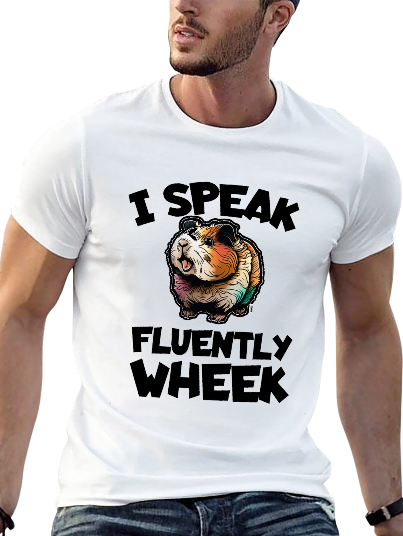 I Speak Fluently Wheek Guinea Pig T-Shirt