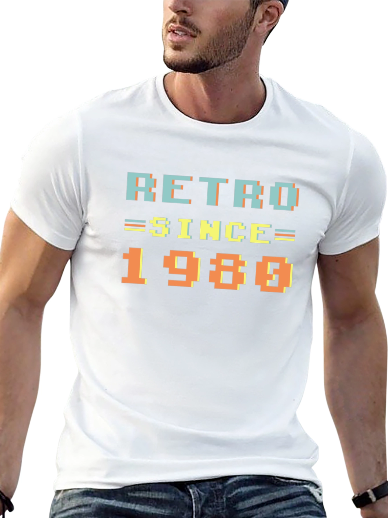 Retro Since 1980 Black T-Shirt
