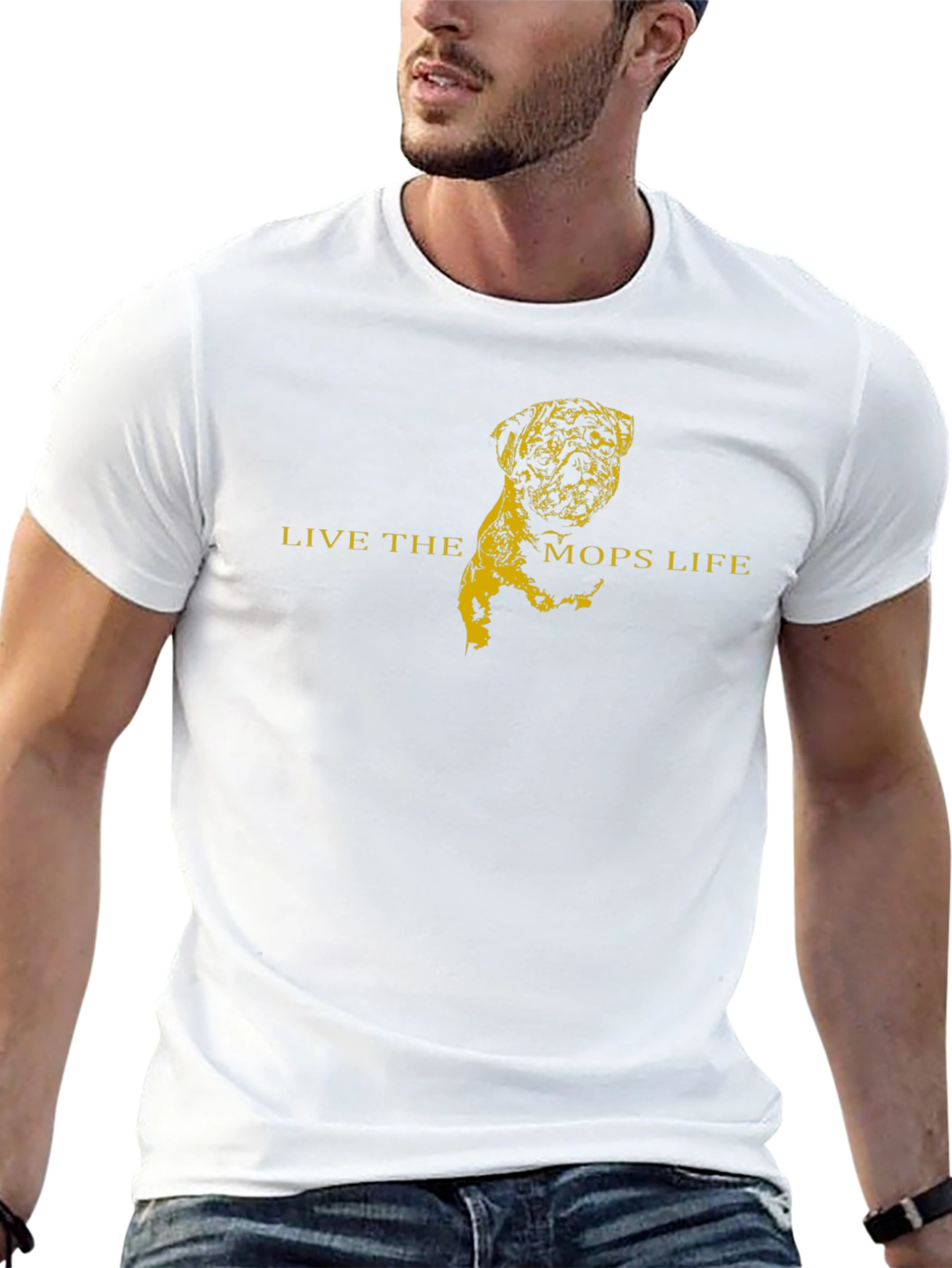 Live the Mops Life T-Shirt - Black