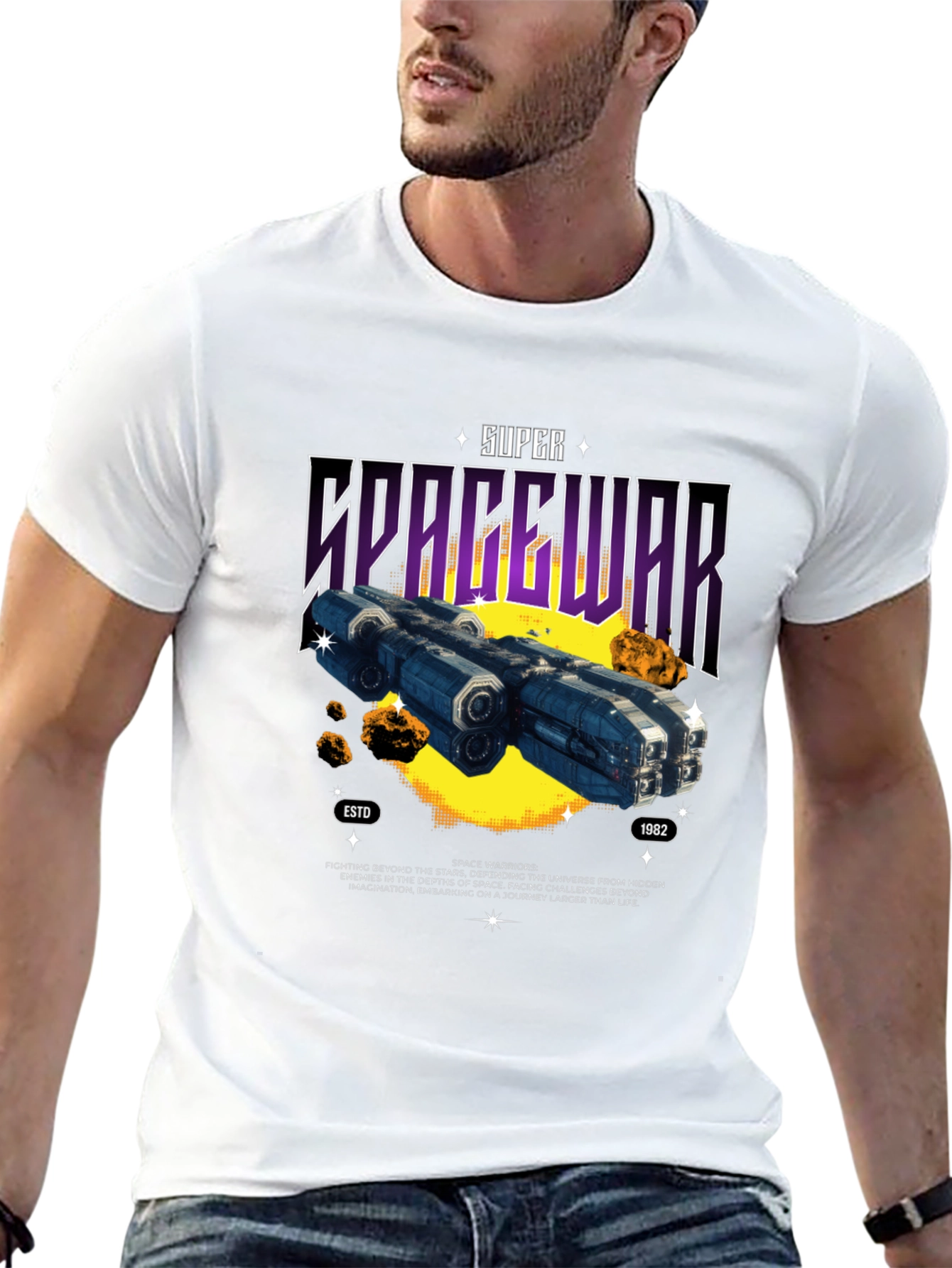 Super Spacewar T-Shirt - Retro Sci-Fi Graphic Tee