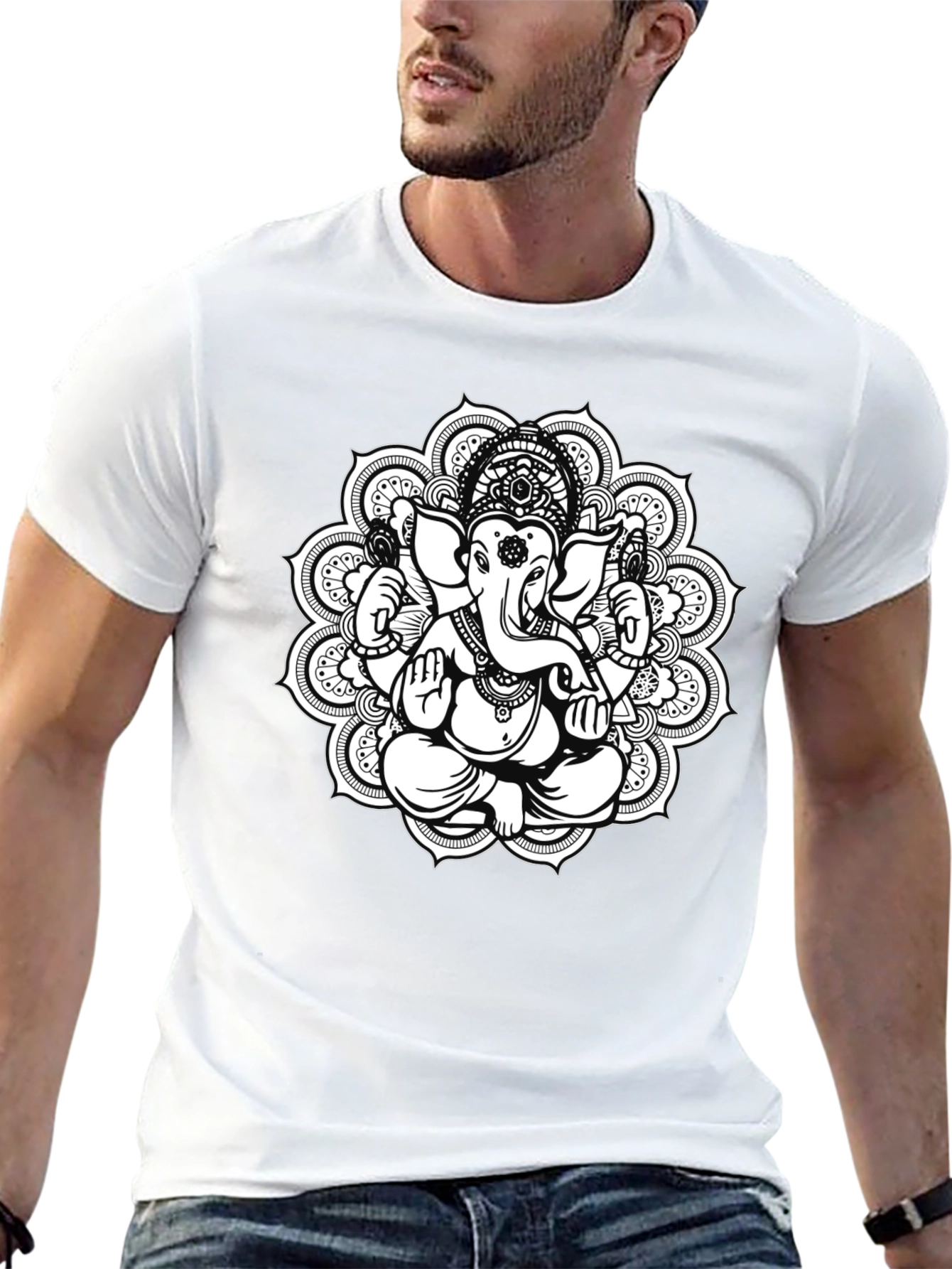 Ganesh Mandala T-Shirt - Black